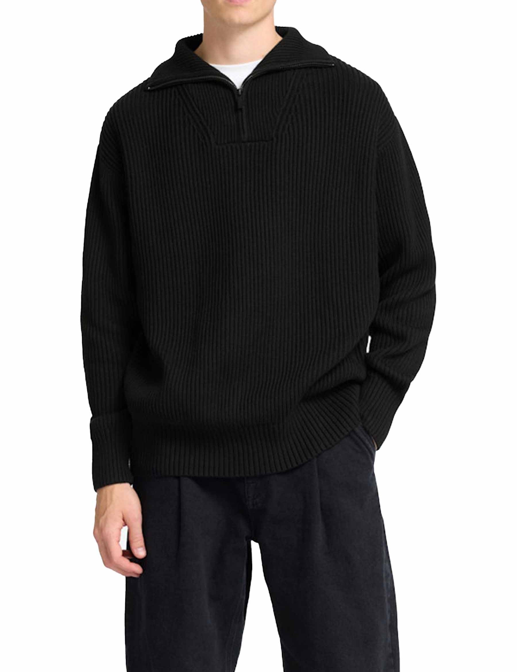 Maglia a collo alto Nero Selected Homme Black