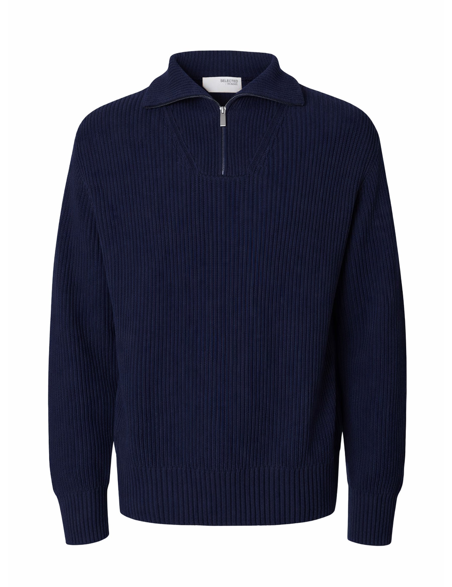 Maglia a collo alto Blu Selected Homme Black