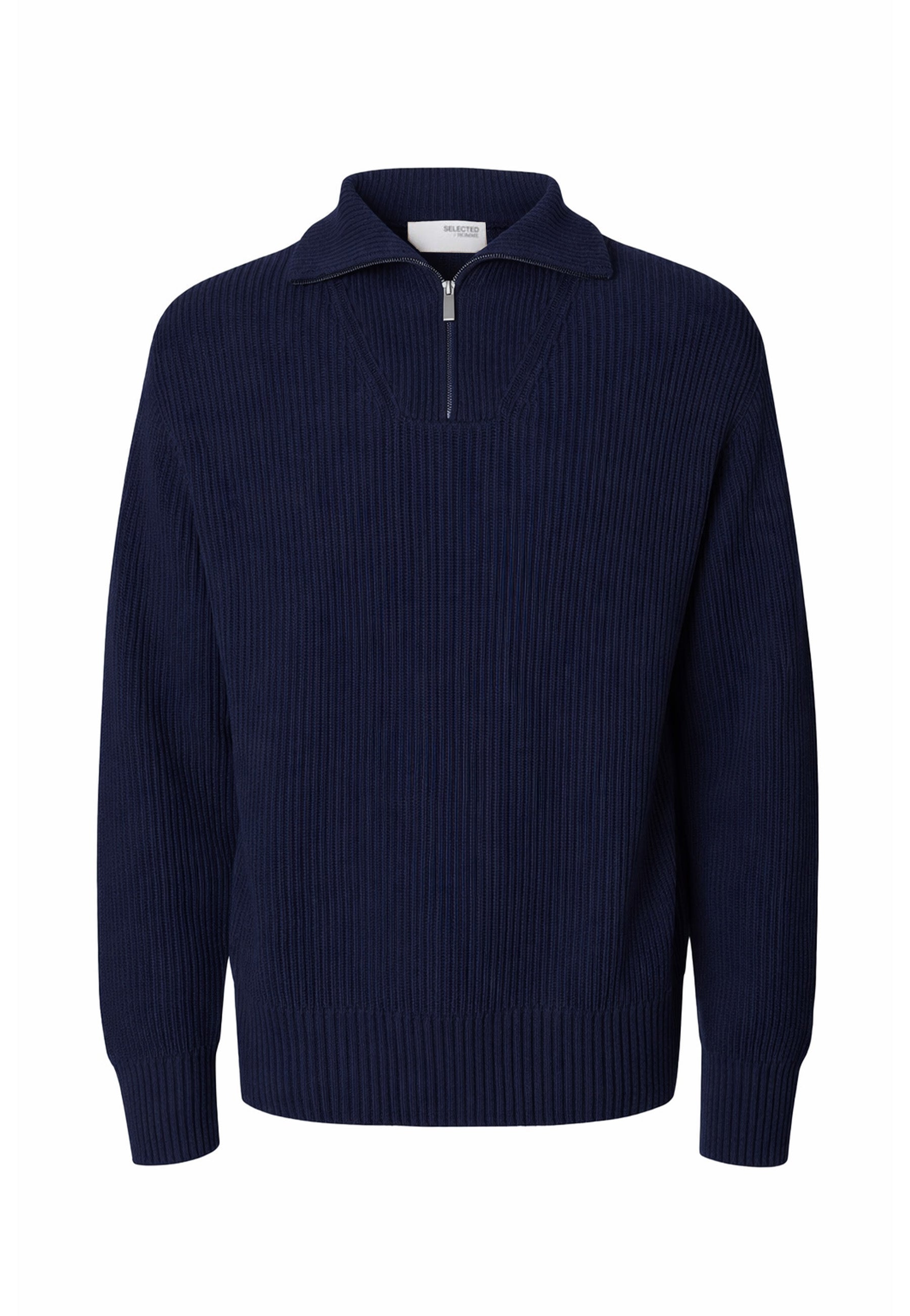 Maglia a collo alto Blu Selected Homme Black