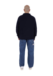 Maglia a collo alto Blu Selected Homme Black