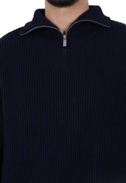 Maglia a collo alto Blu Selected Homme Black