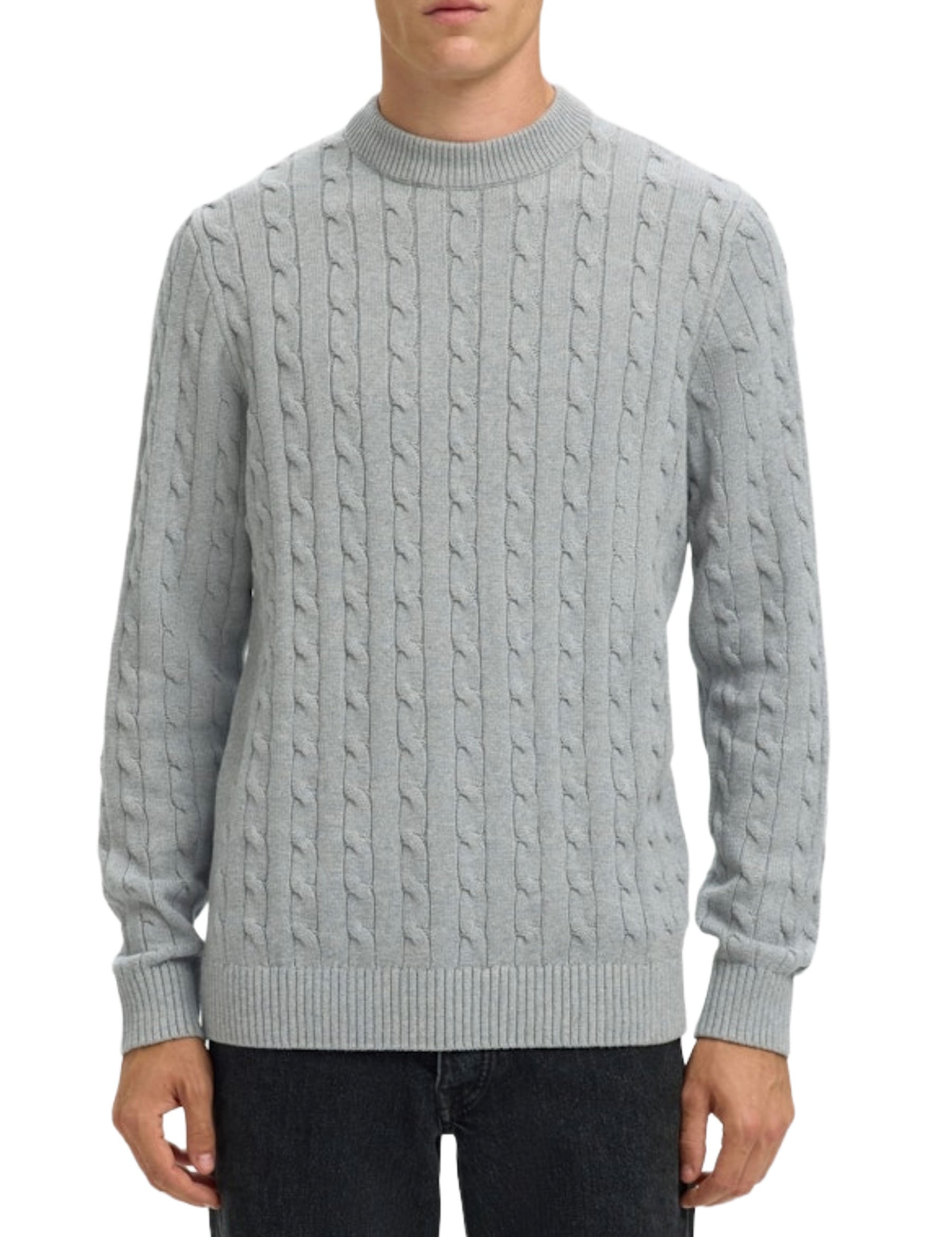 Maglioncini Grigio Selected Homme Black