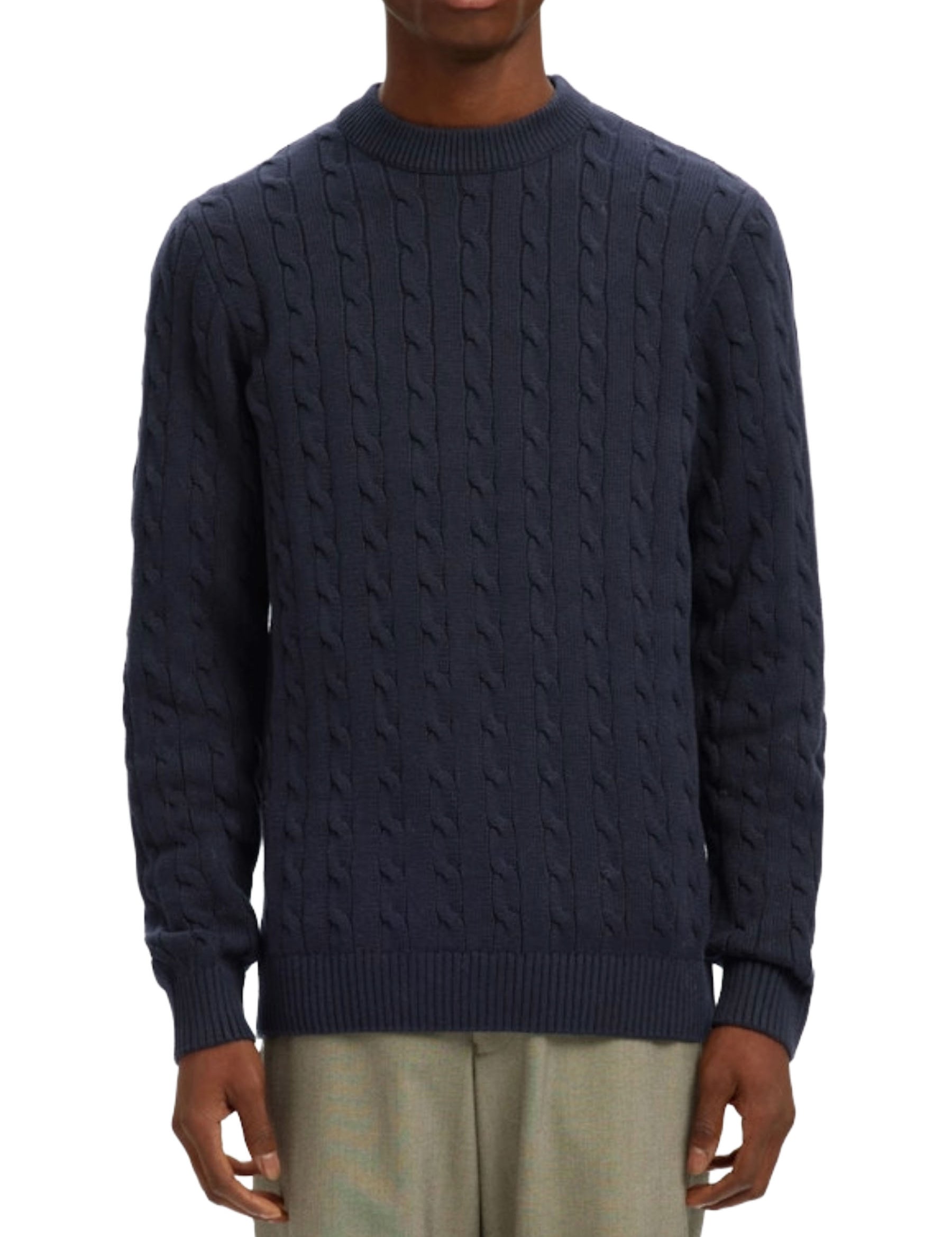 Maglioncini Blu Selected Homme Black