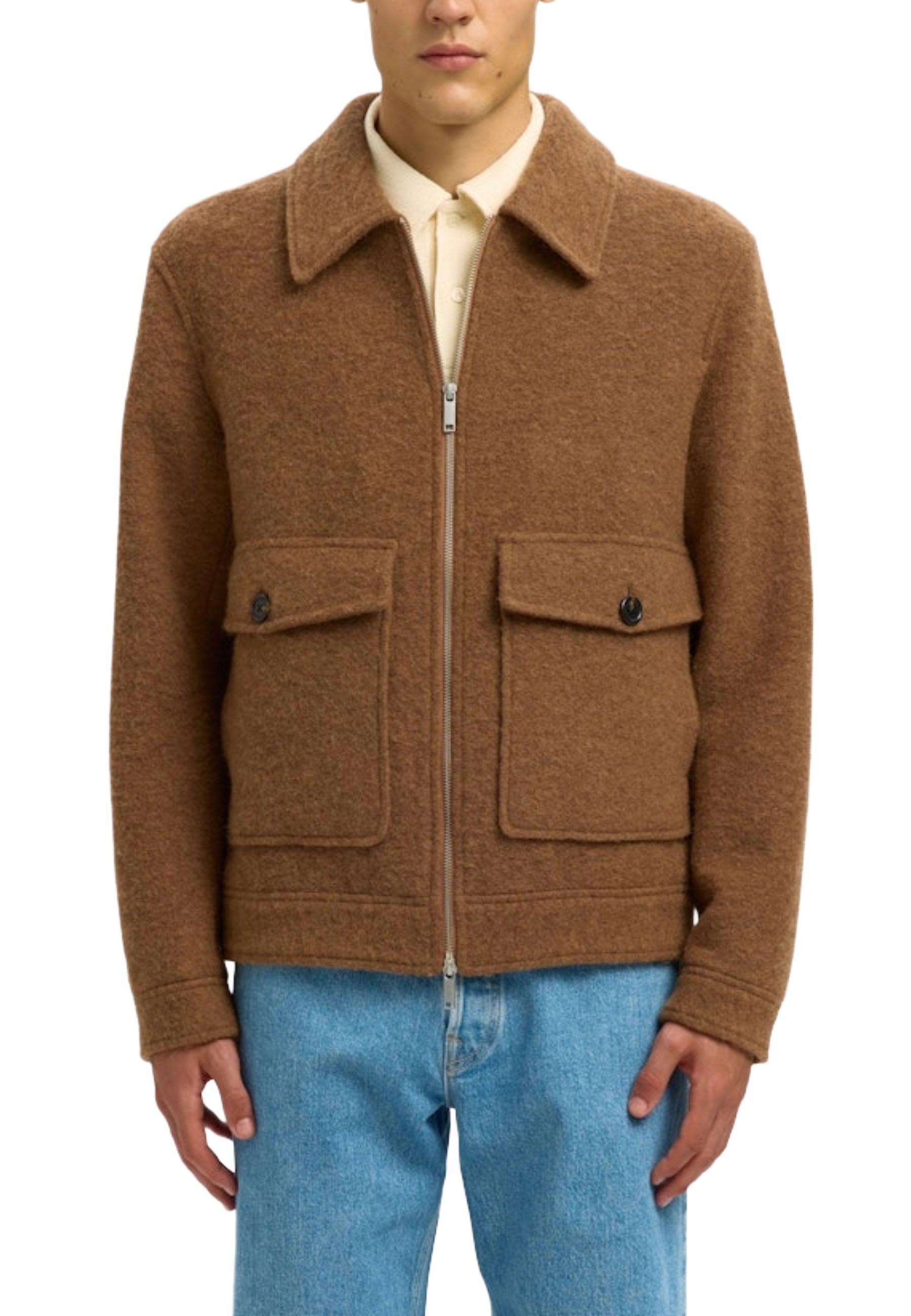 Giacche Marrone Selected Homme Black