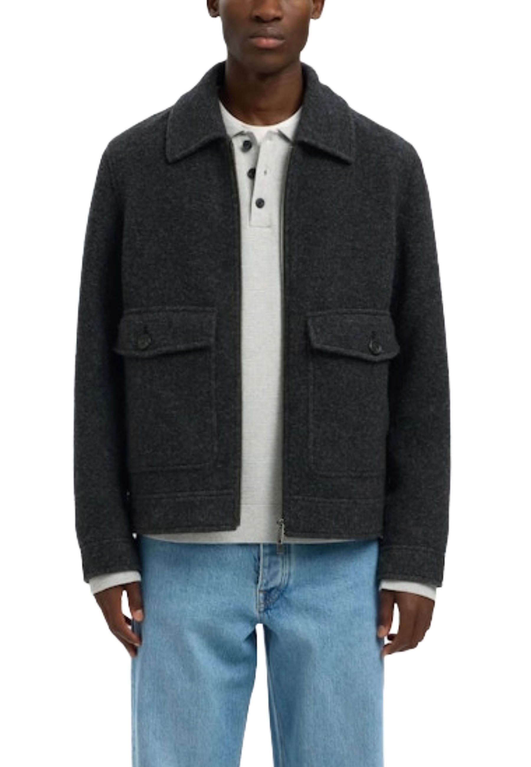 Giacche Grigio Scuro Selected Homme Black