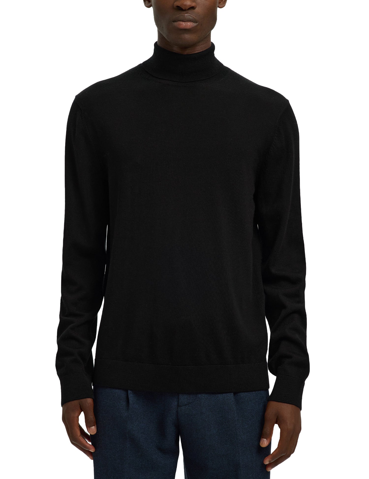 Maglia a collo alto Nero Selected Homme Black