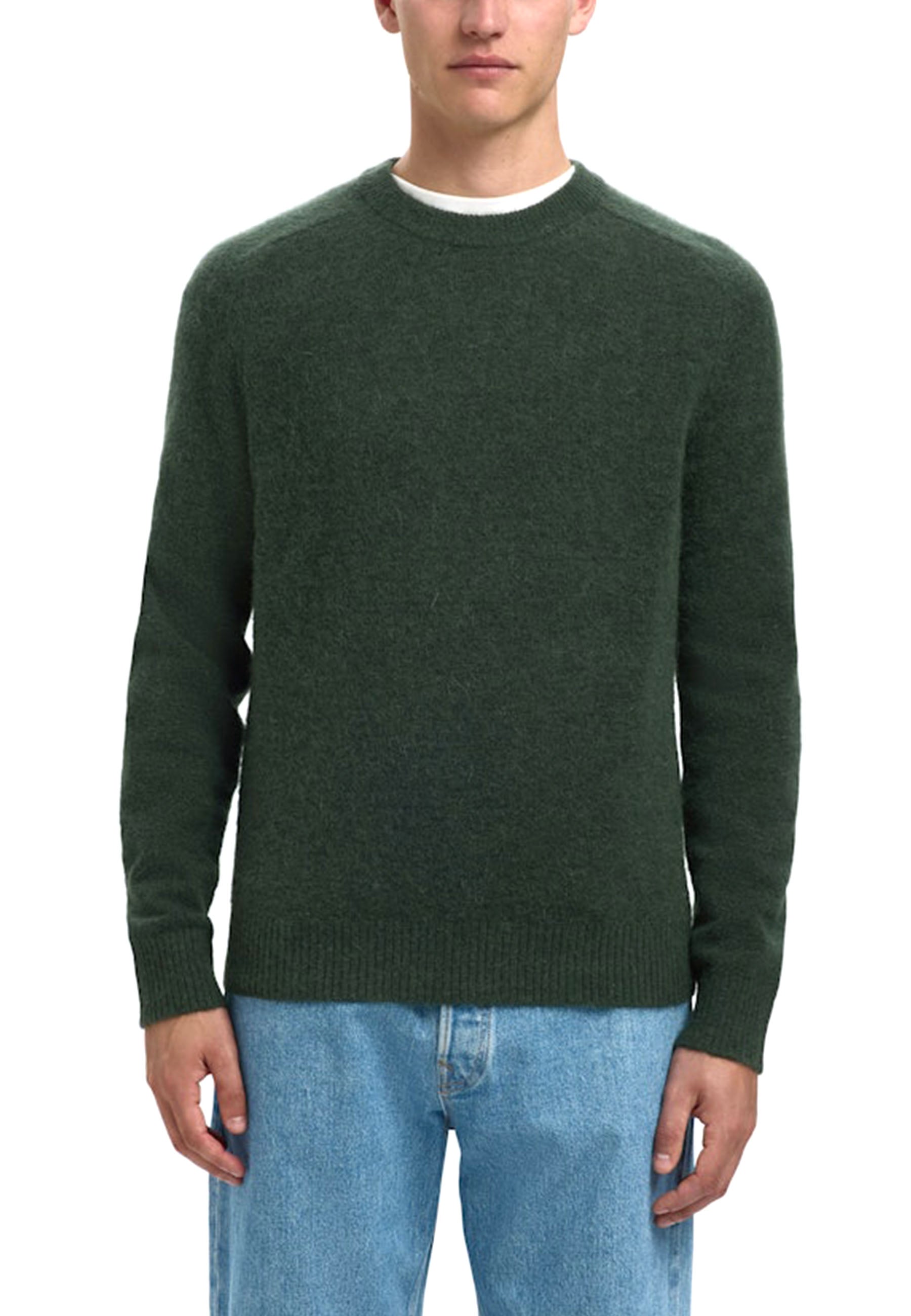 Maglioncini Verde Selected Homme Black