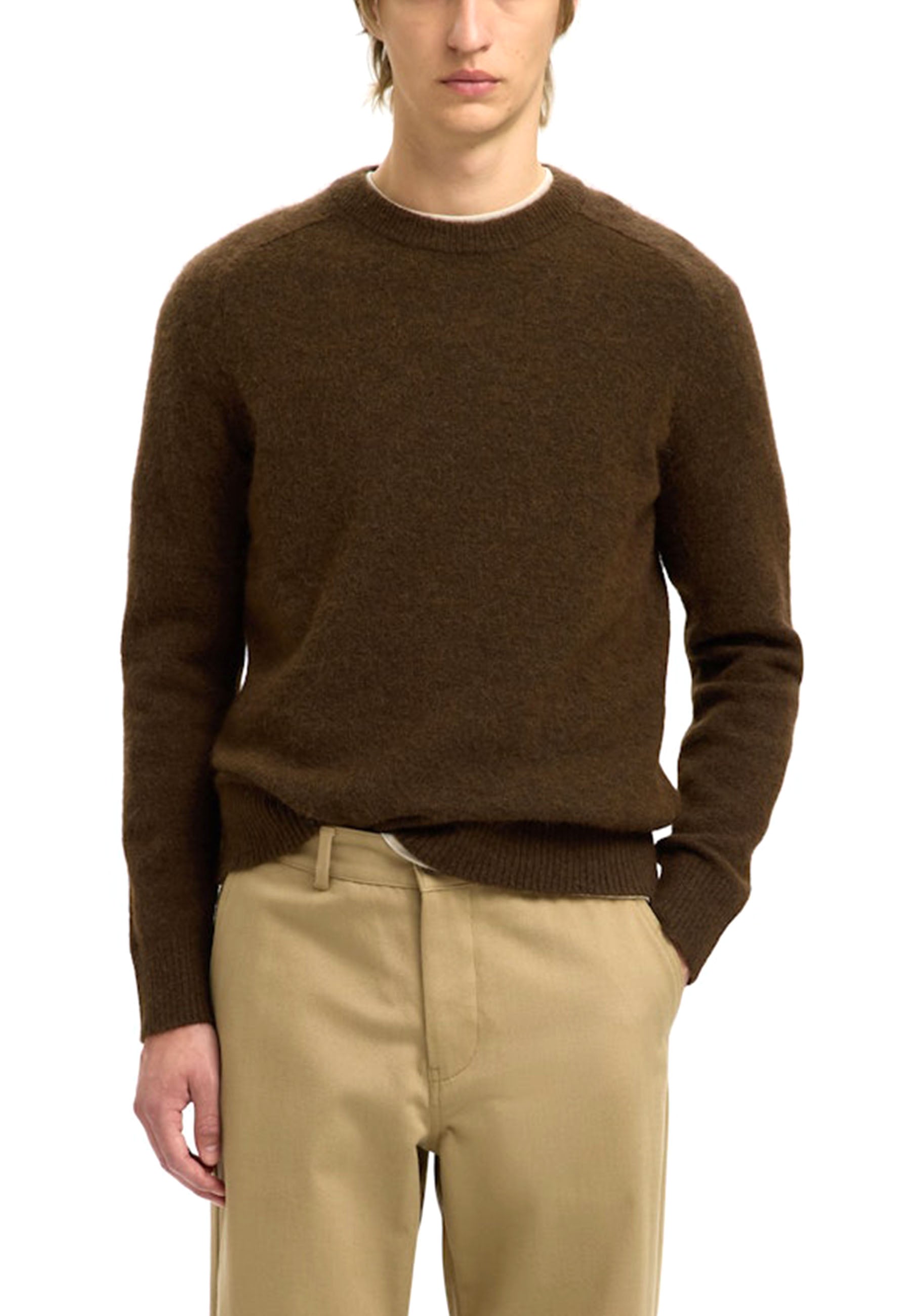 Maglioncini Marrone Selected Homme Black