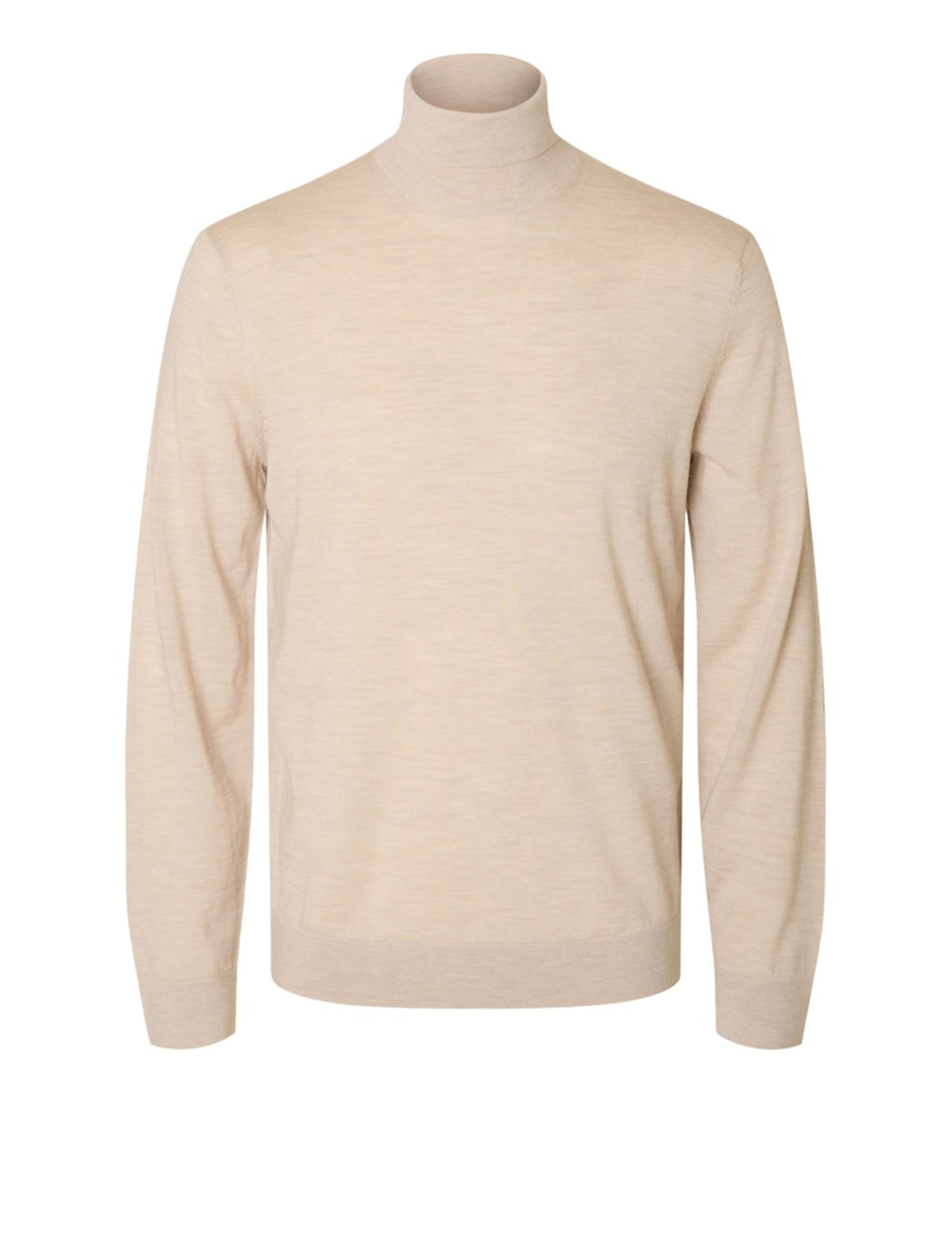 Maglia a collo alto Beige Selected Homme Black