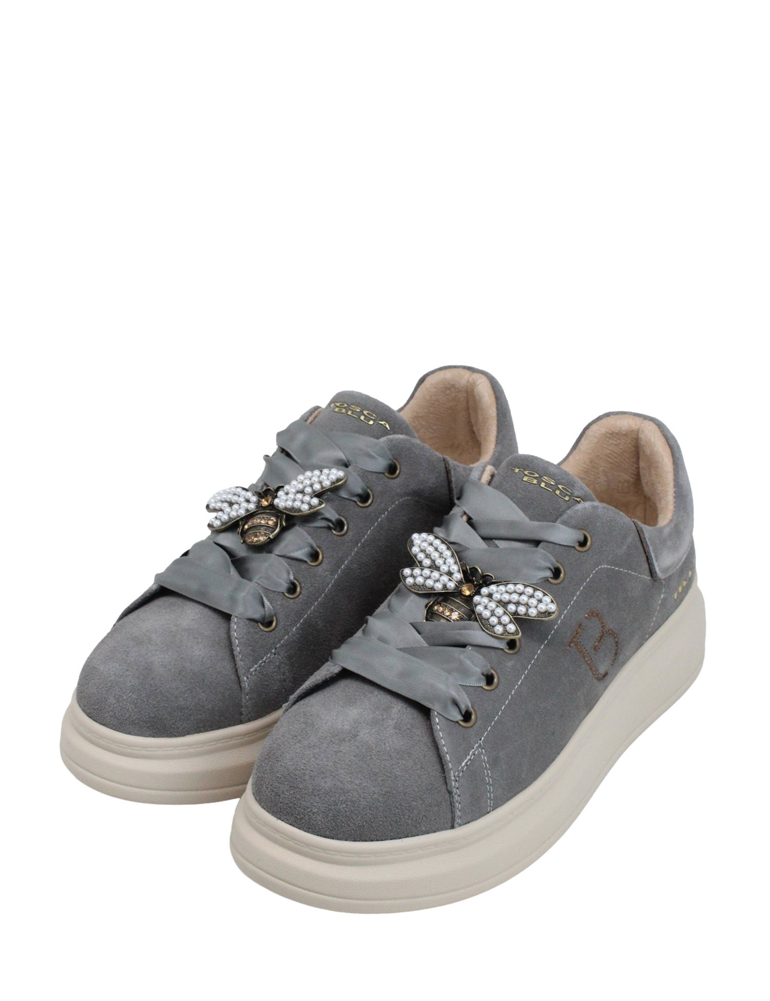 Sneakers Grigio Tosca Blu