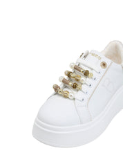 Sneakers Bianco Oro Tosca Blu