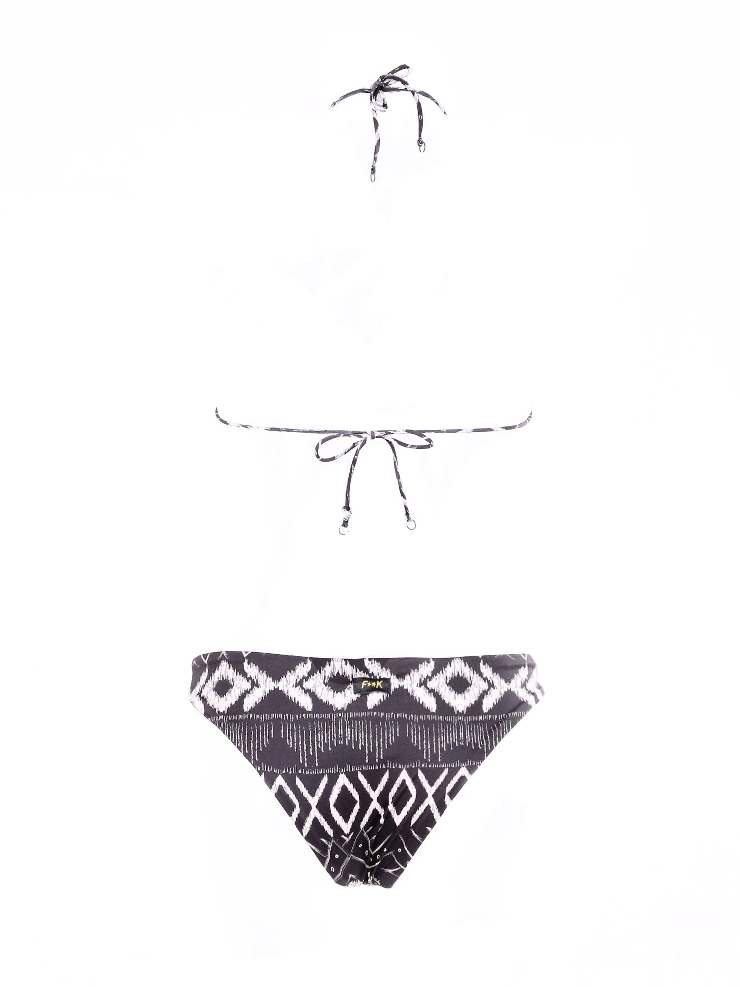 Costumi Nero Beige F**k