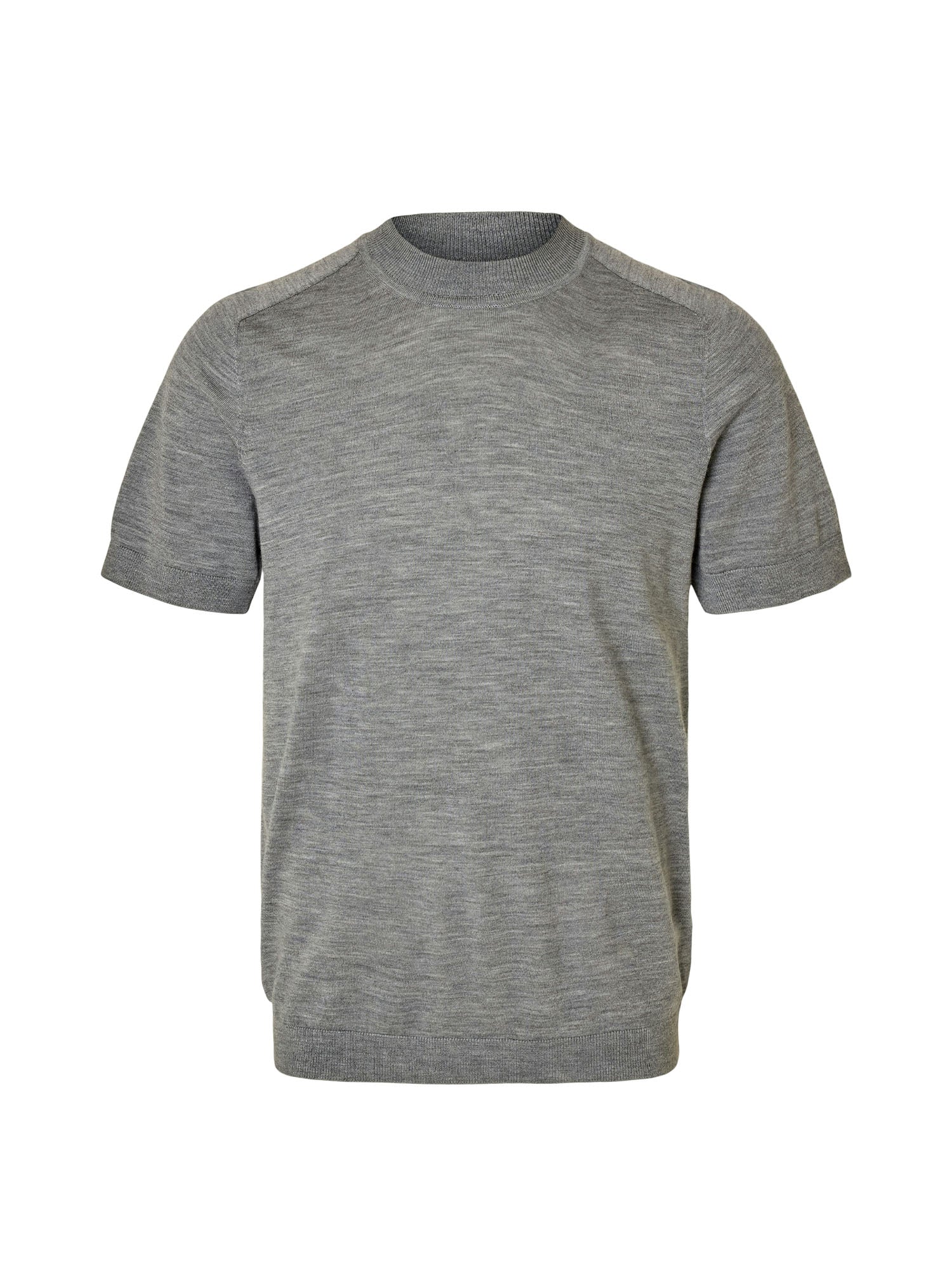 T-shirt Grigio Selected Homme Black