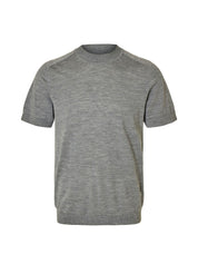 T-shirt Grigio Selected Homme Black