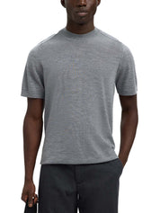 T-shirt Grigio Selected Homme Black