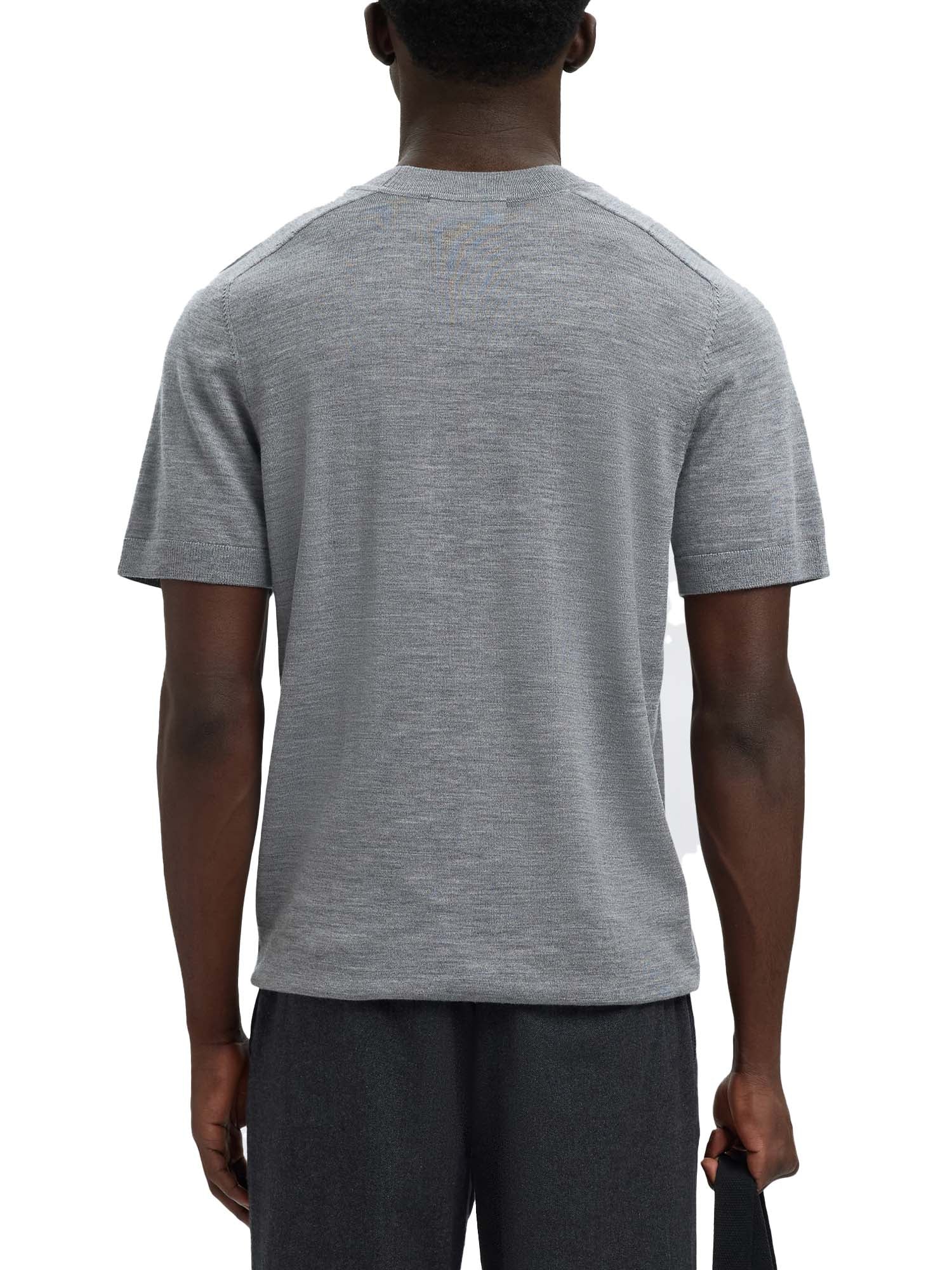 T-shirt Grigio Selected Homme Black