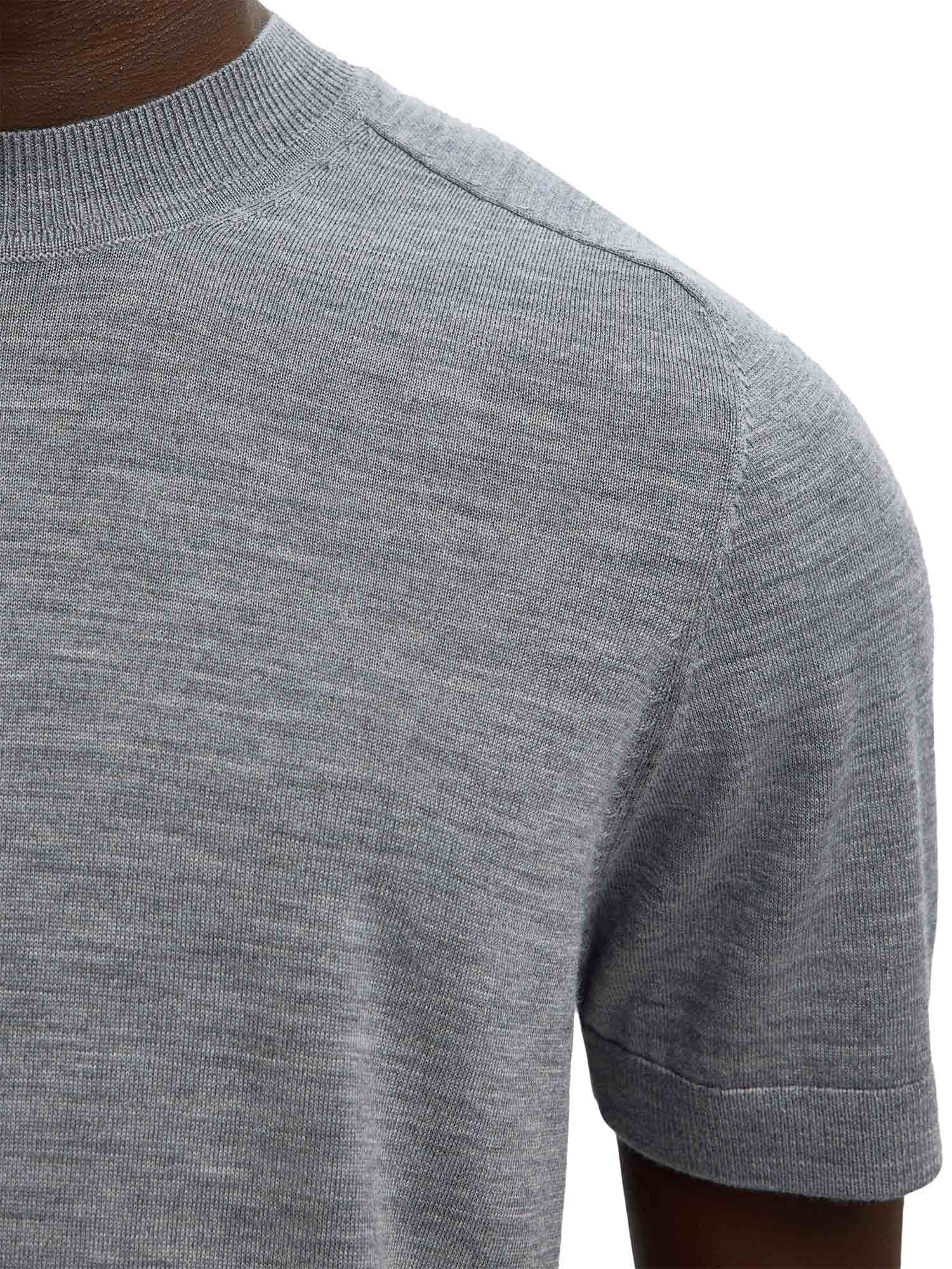 T-shirt Grigio Selected Homme Black