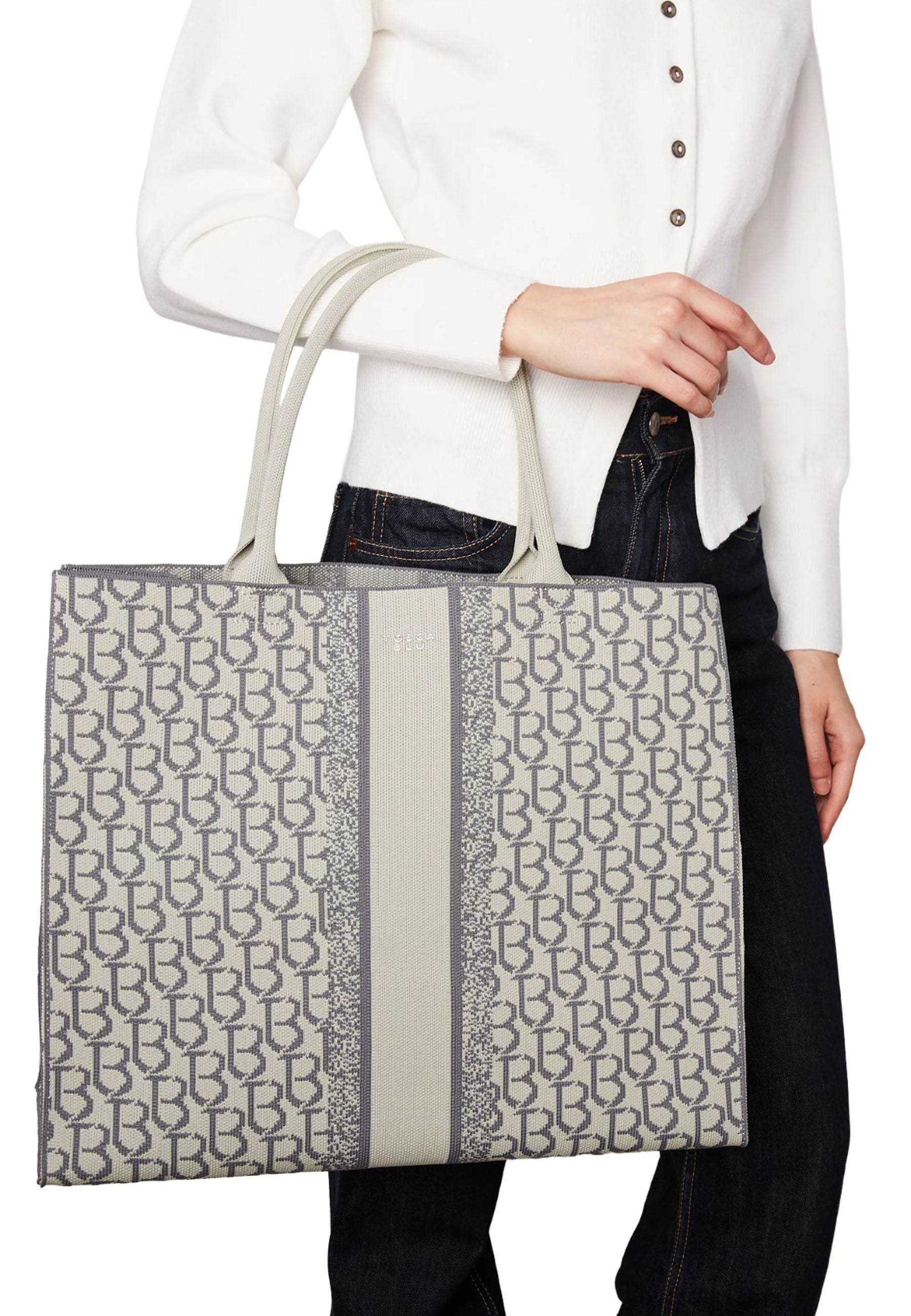 Shopper Grigio Tosca Blu
