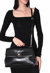 Tracolla Nero Tosca Blu