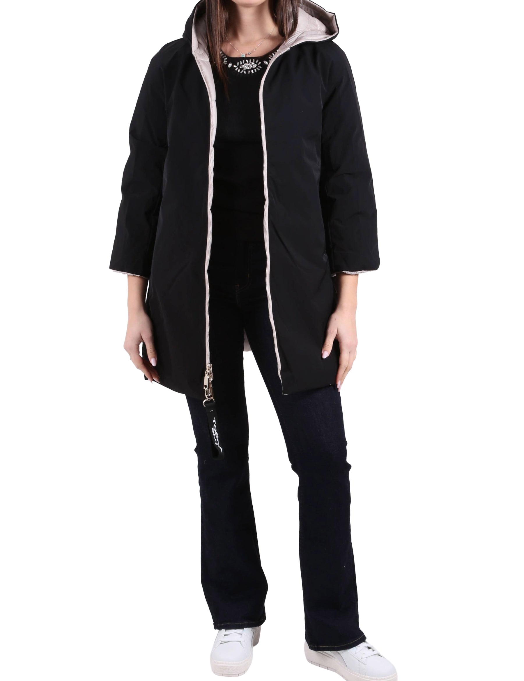 Piumini Nero Tosca Blu