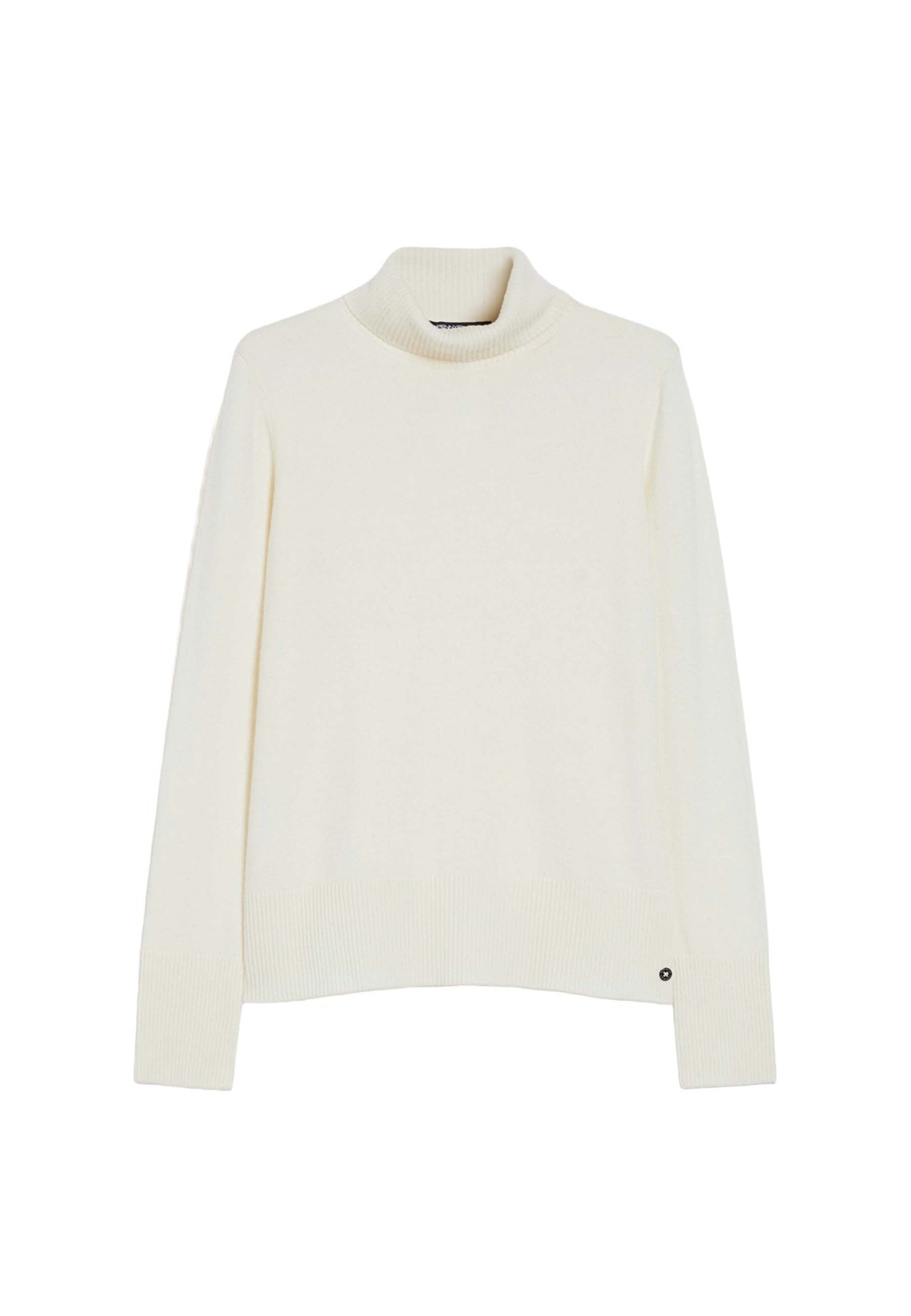 Maglia a collo alto Bianco Pennyblack