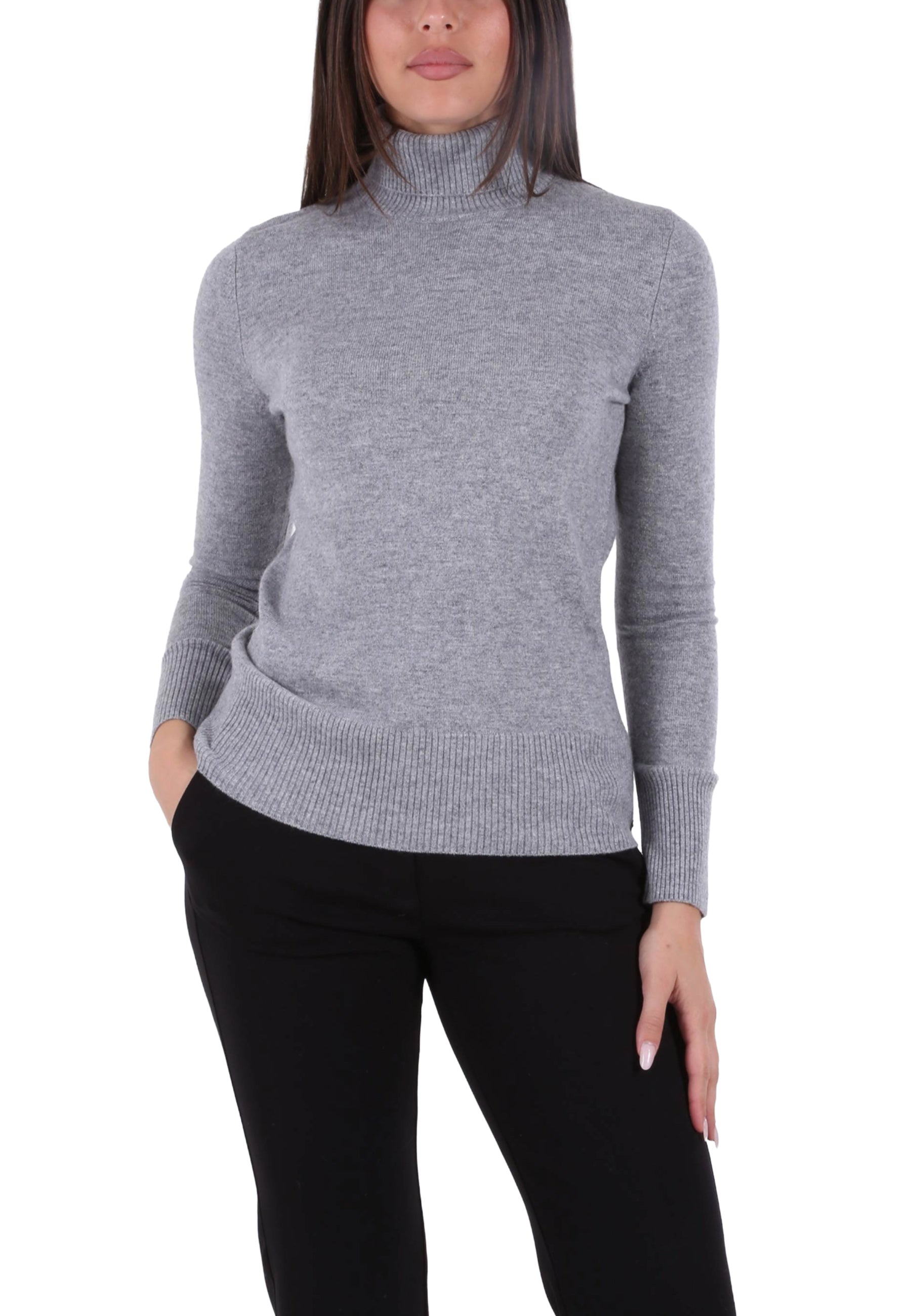 Maglia a collo alto Grigio Pennyblack