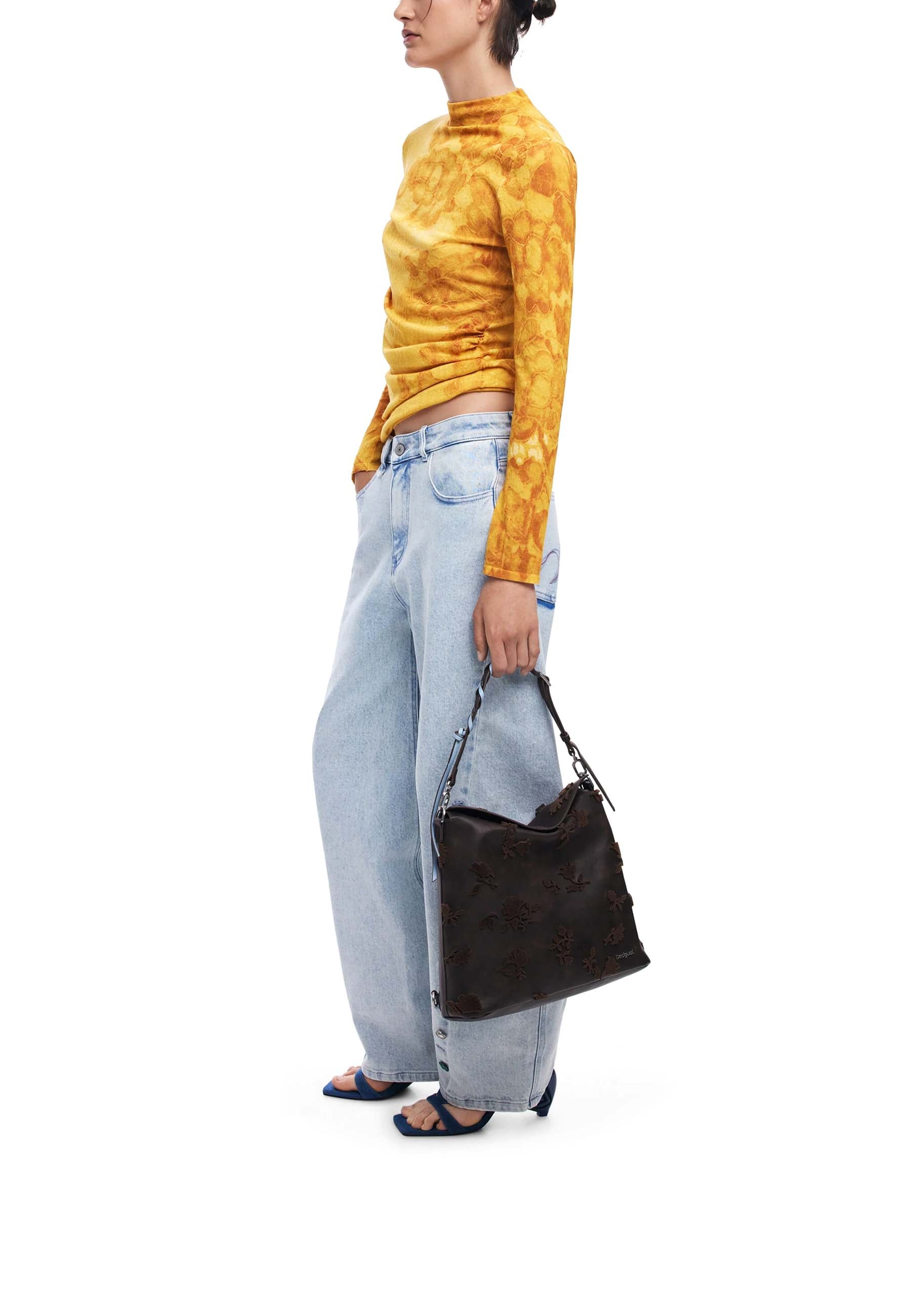 Borse a spalla Marrone Desigual