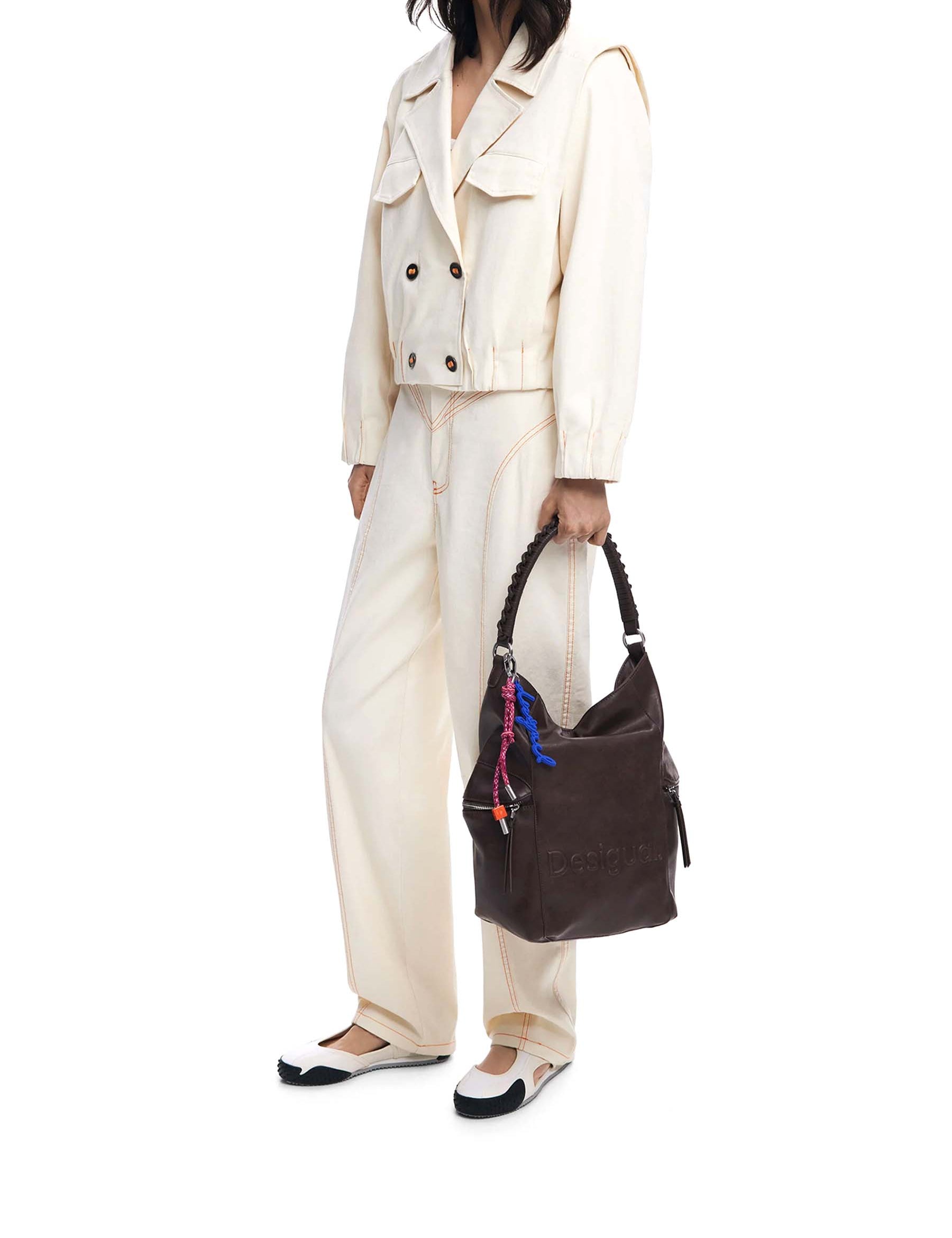 Borse a spalla Marrone Desigual