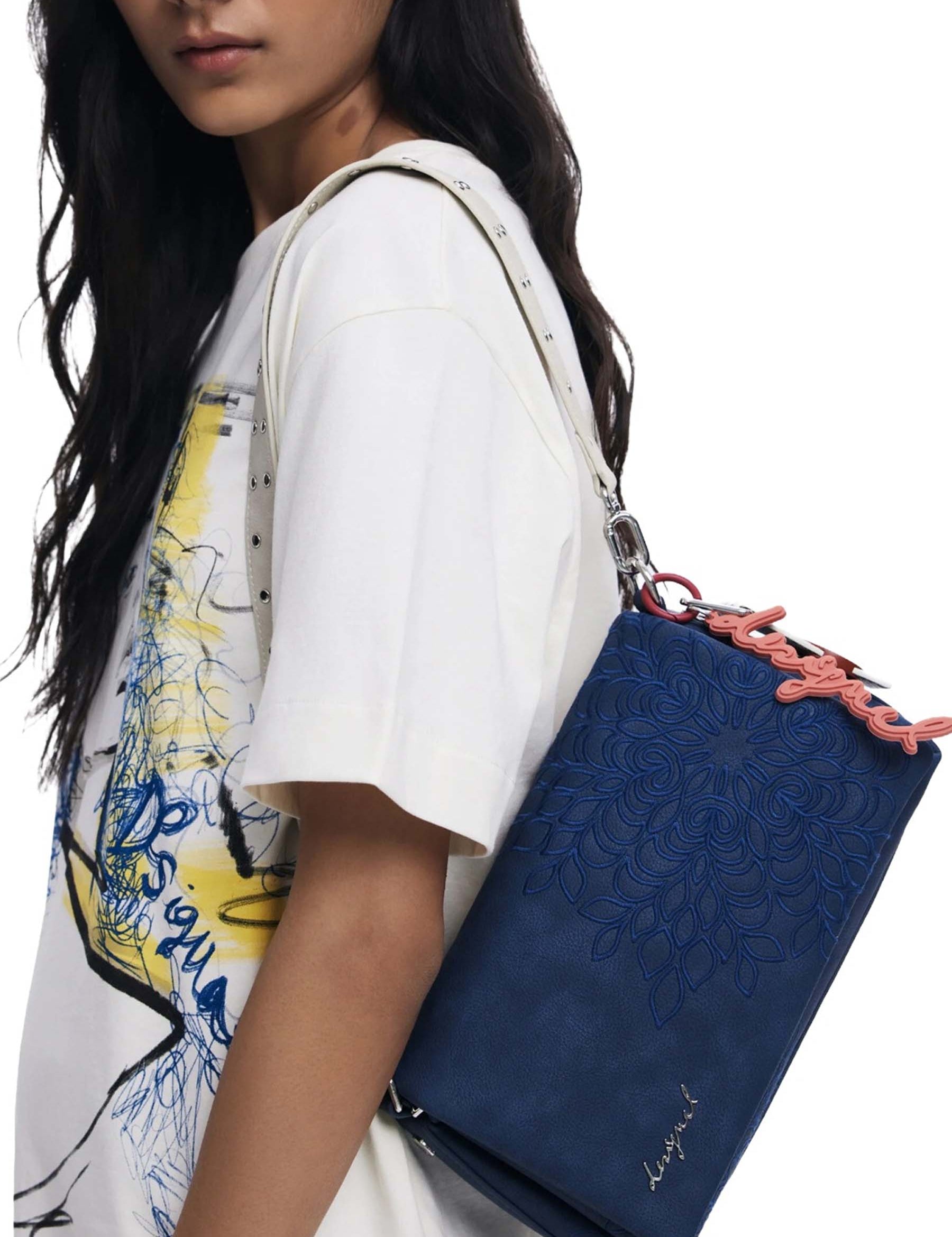 Tracolla Blu Desigual
