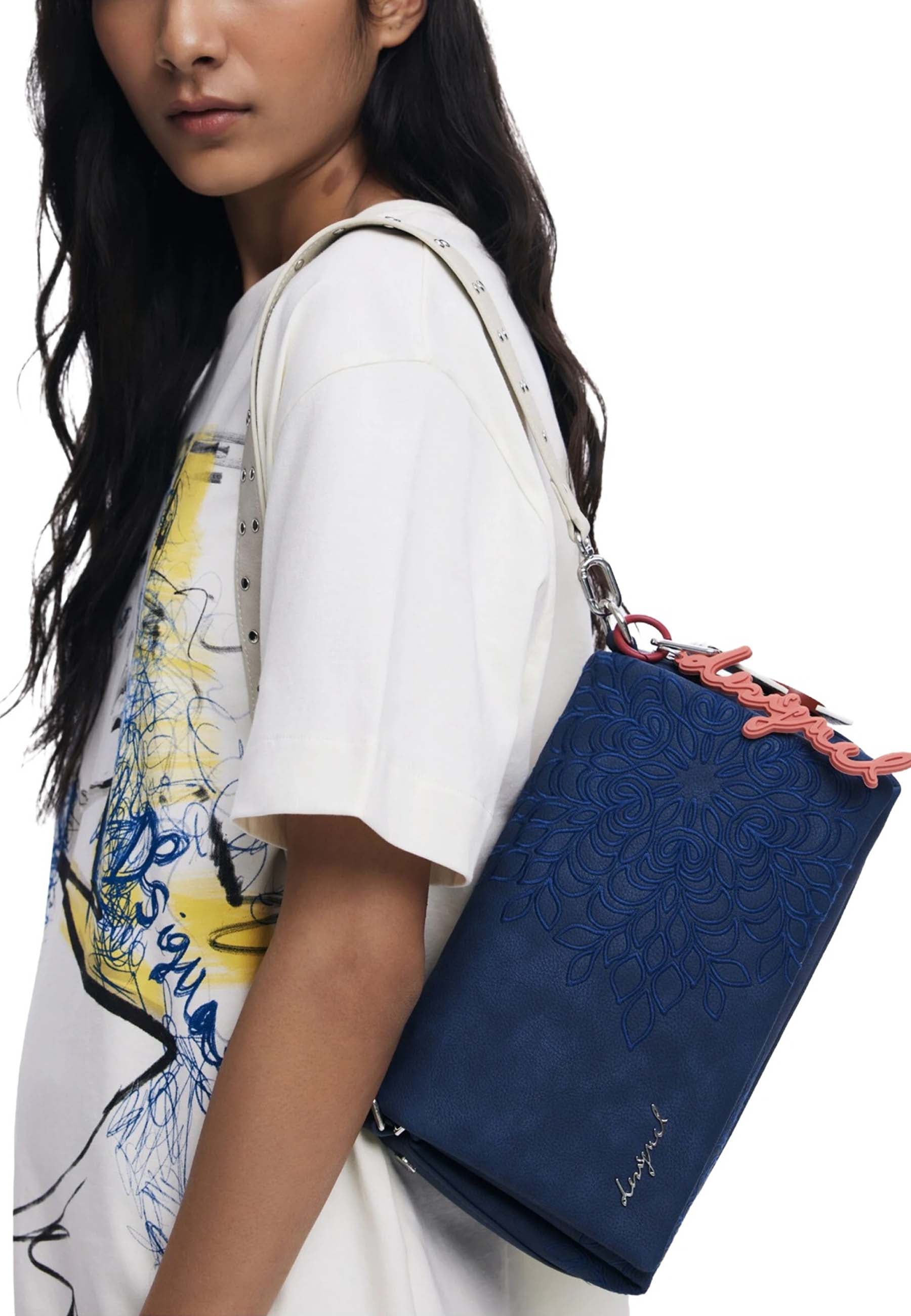 Tracolla Blu Desigual