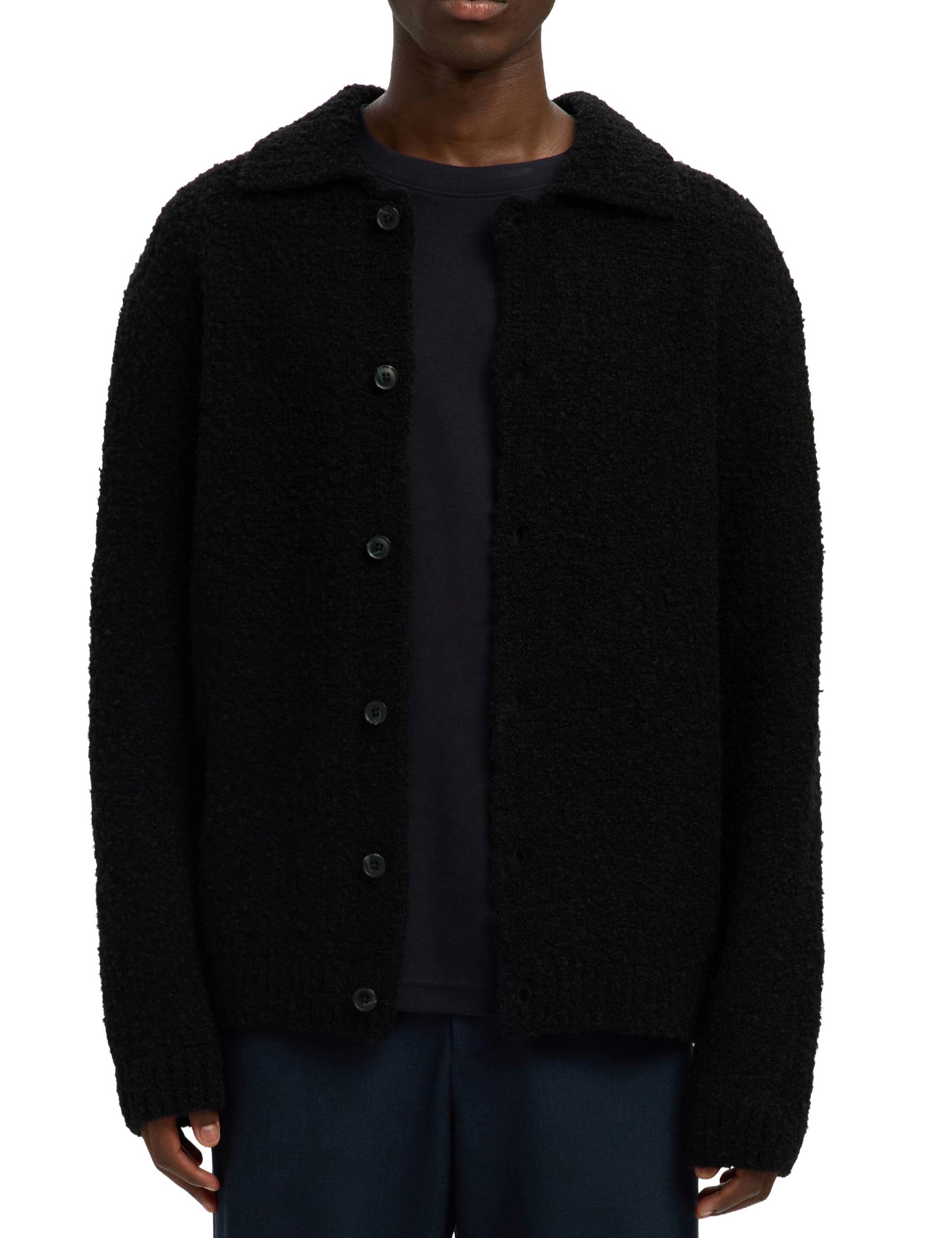 Cardigan Nero Selected Homme Black