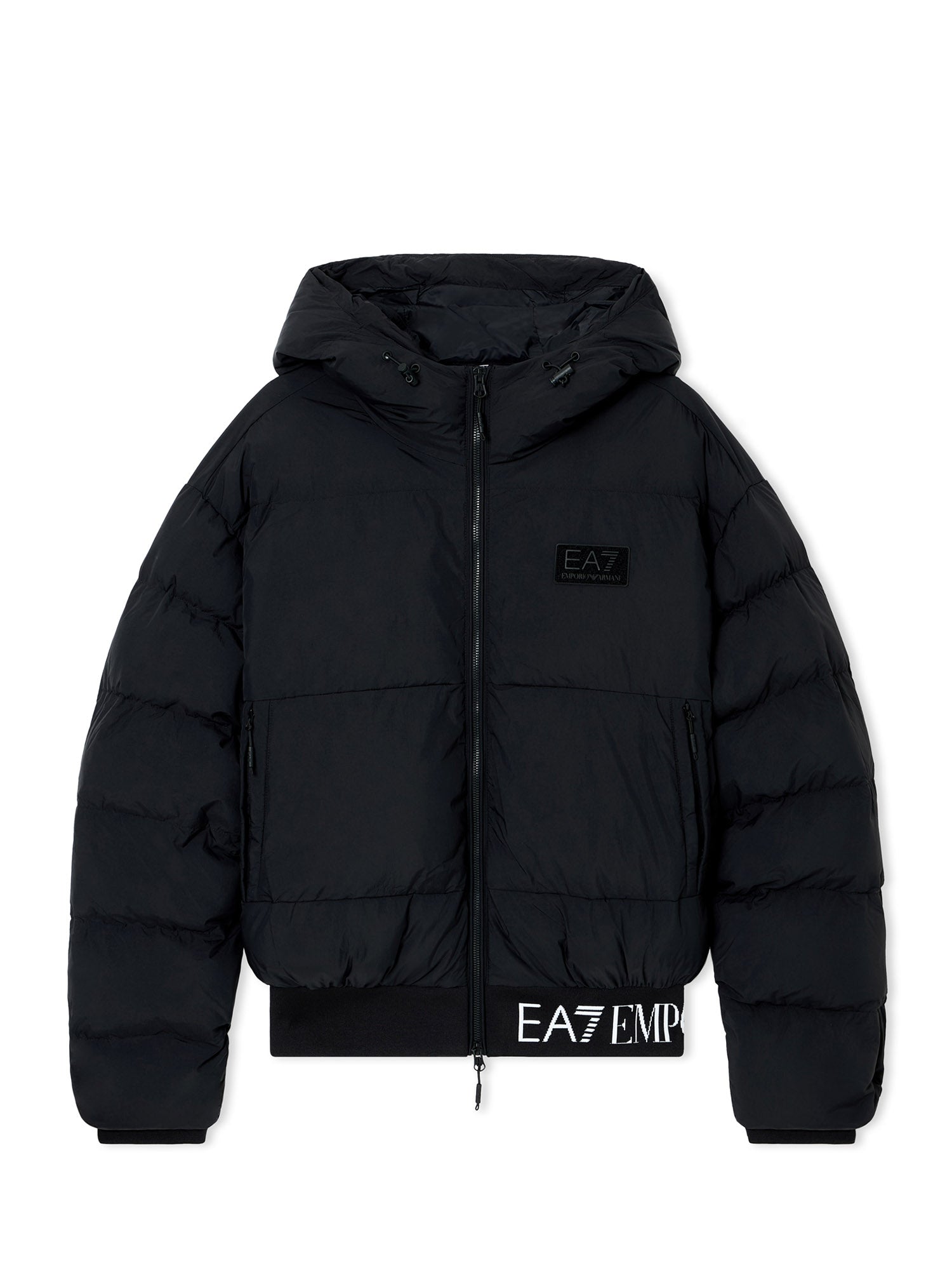 Piumini Nero Ea7 Emporio Armani