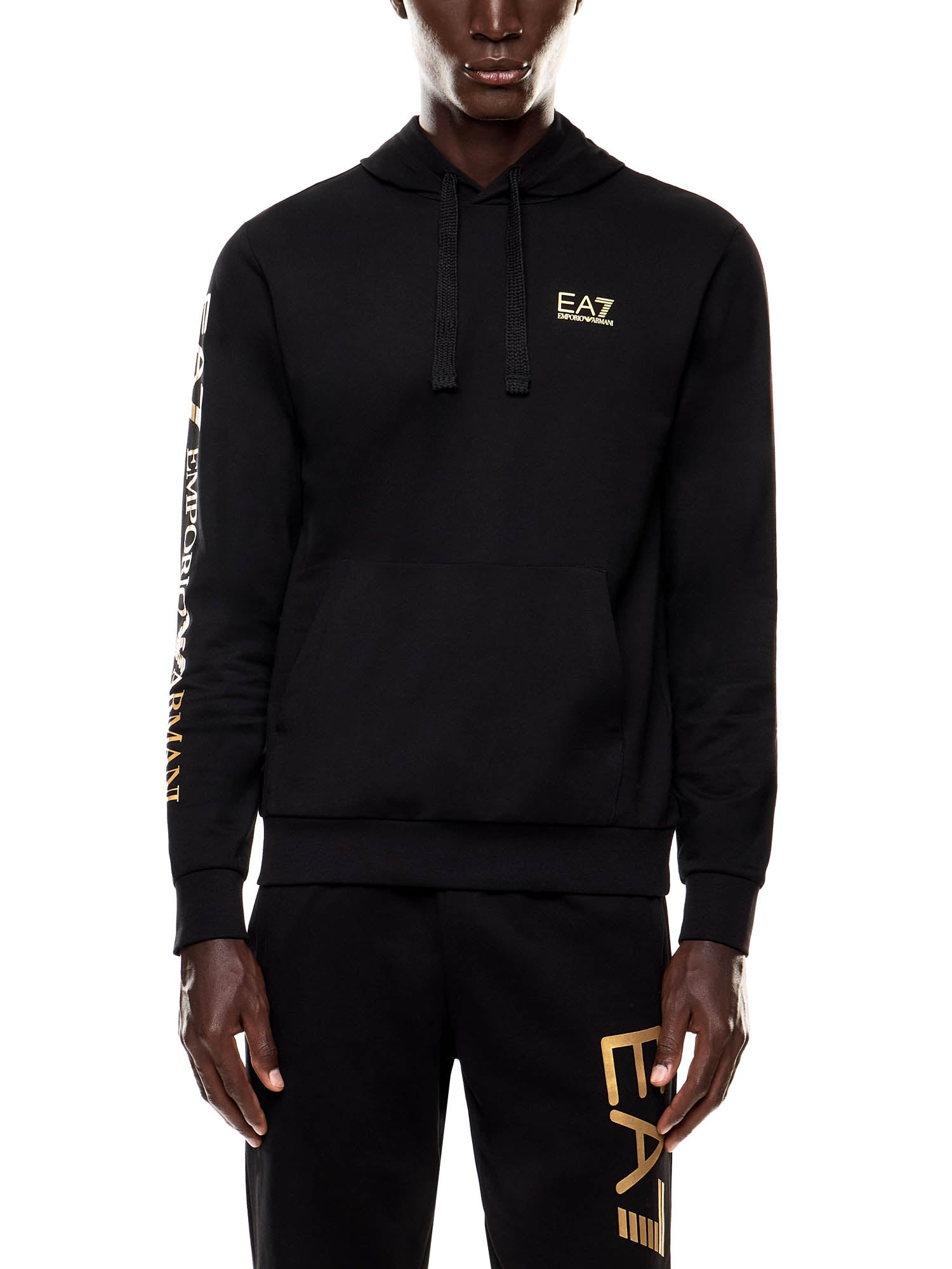 Felpe Nero Oro Ea7 Emporio Armani