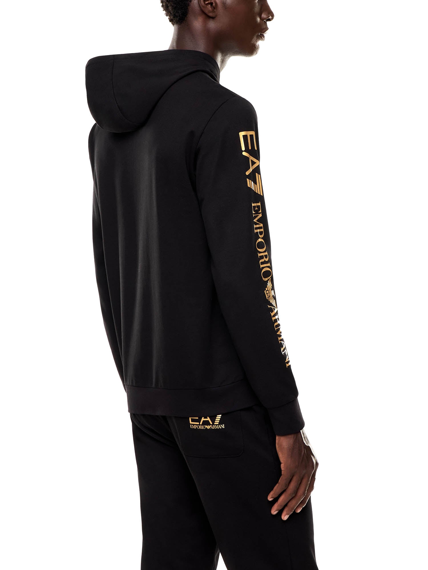 Felpe Nero Oro Ea7 Emporio Armani