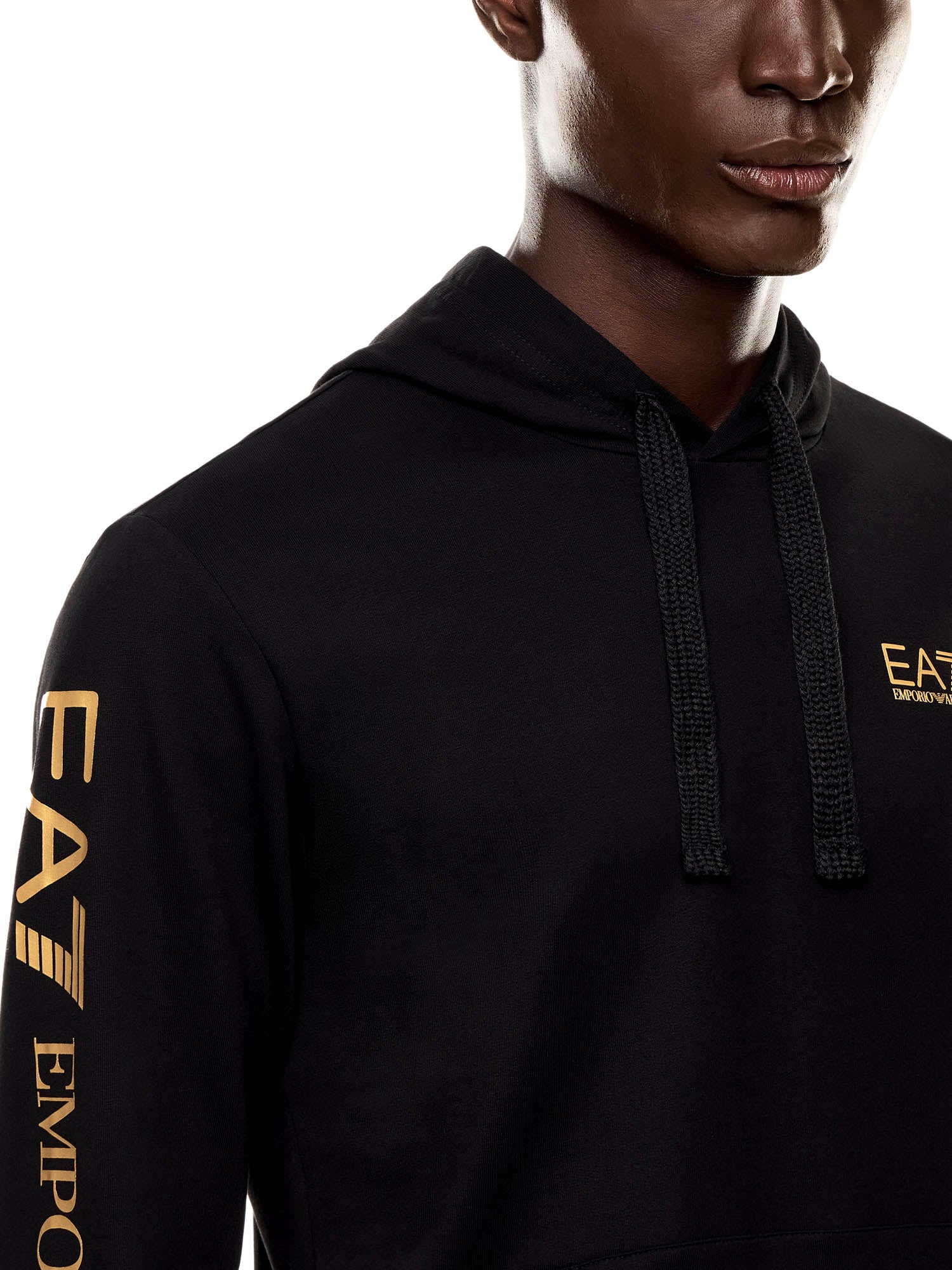 Felpe Nero Oro Ea7 Emporio Armani