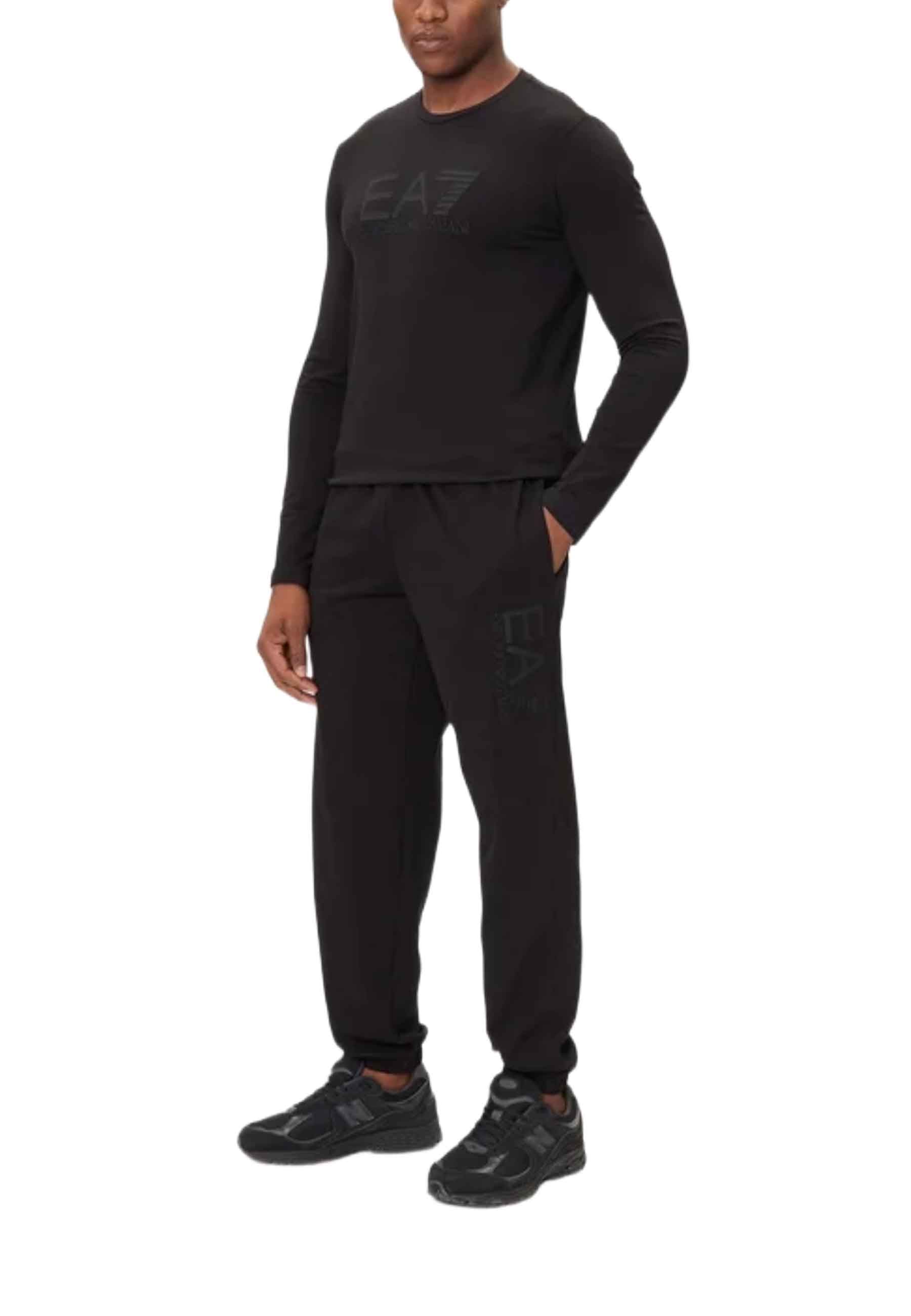 Pantaloni sportivi Nero Ea7 Emporio Armani