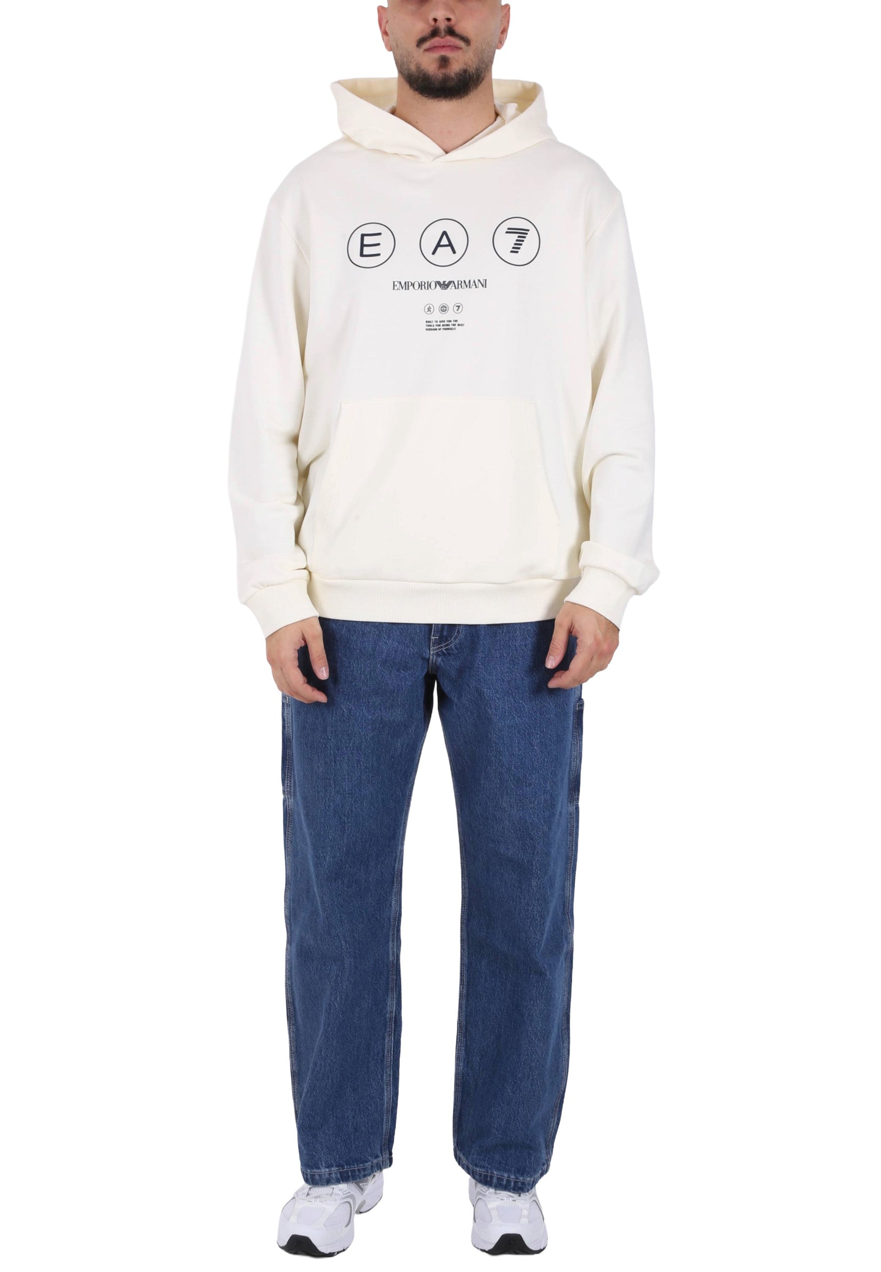 Felpe Bianco Ea7 Emporio Armani