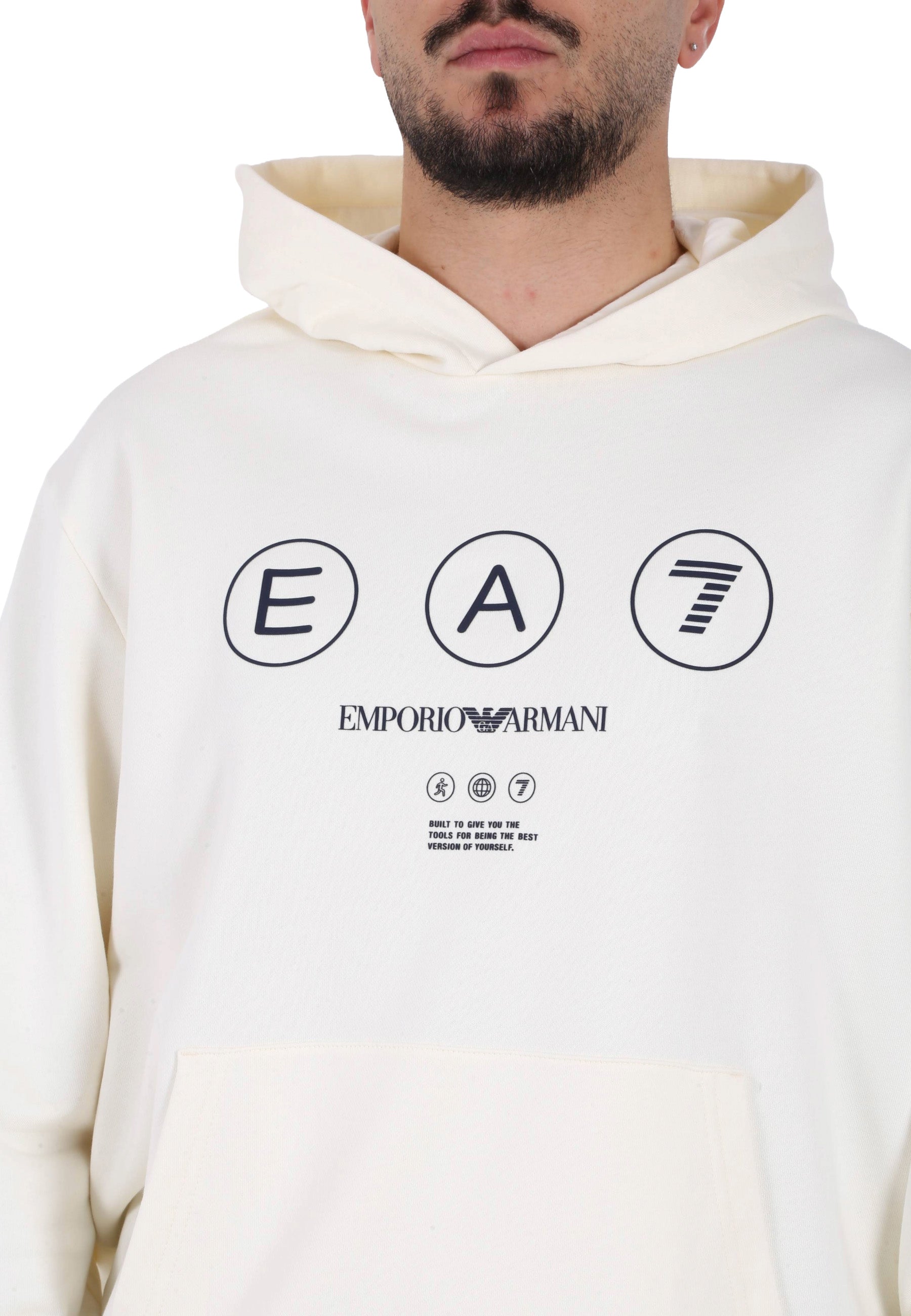 Felpe Bianco Ea7 Emporio Armani