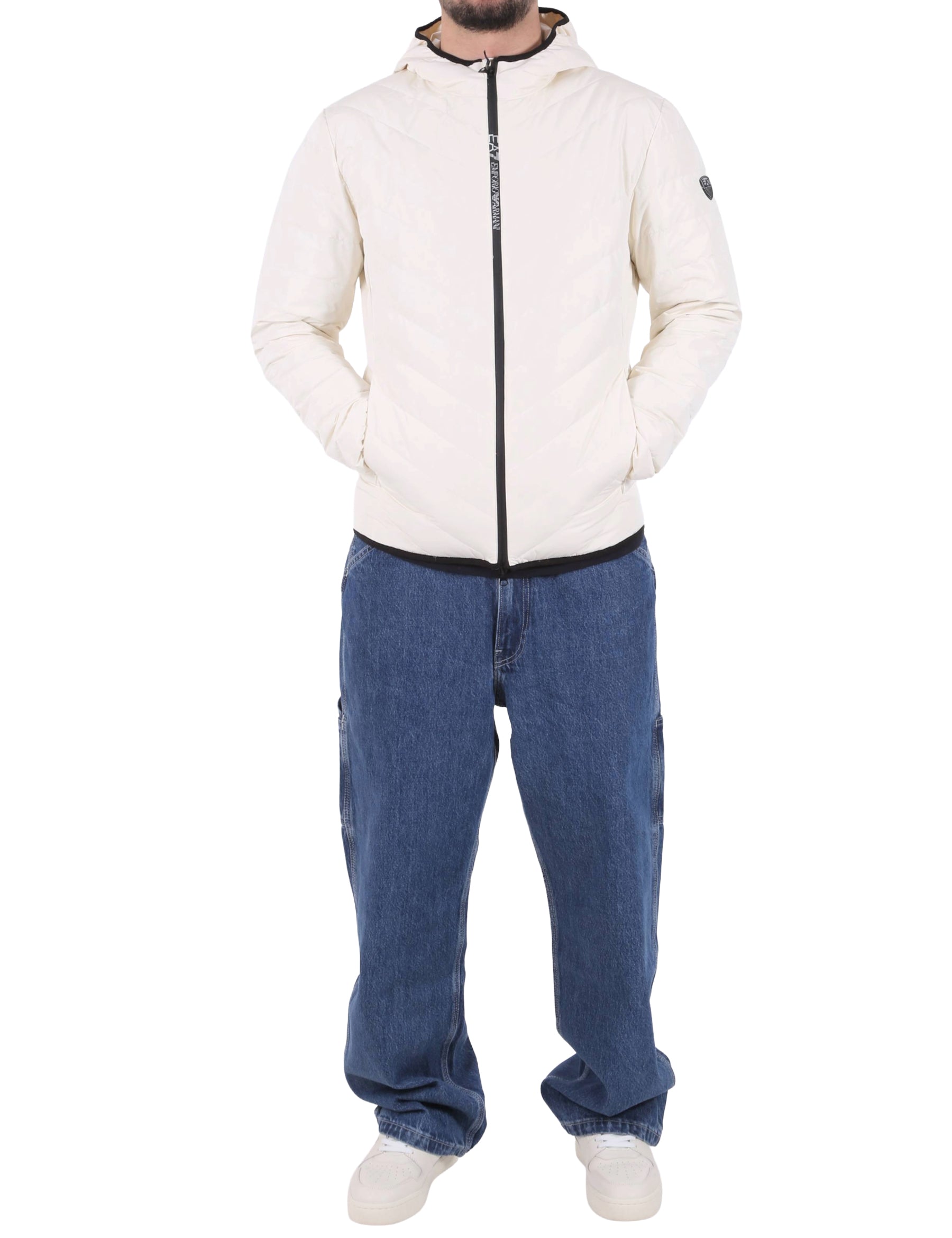 Piumini Bianco Ea7 Emporio Armani