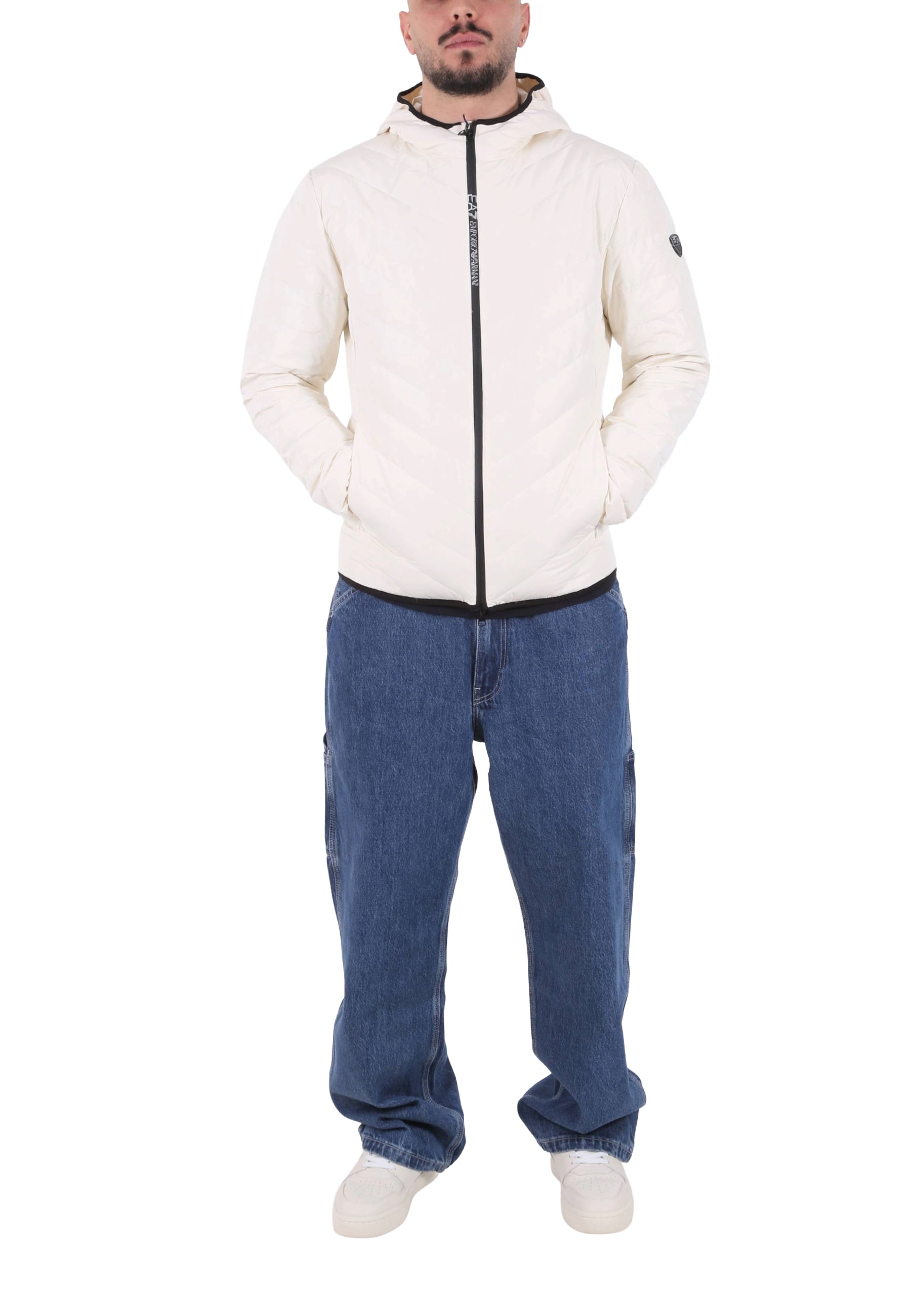 Piumini Bianco Ea7 Emporio Armani