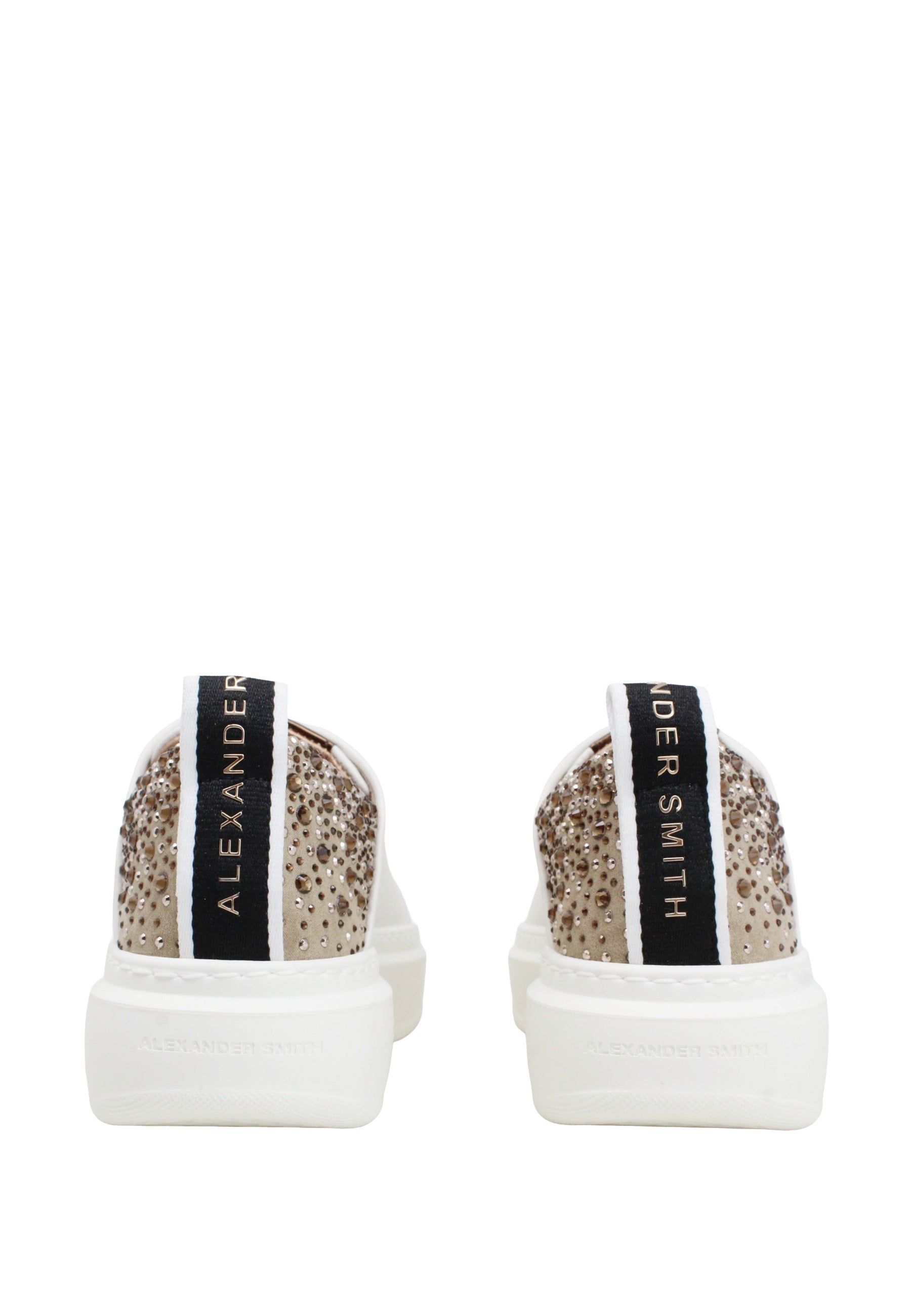 Sneakers Bianco Dorato Alexander Smith