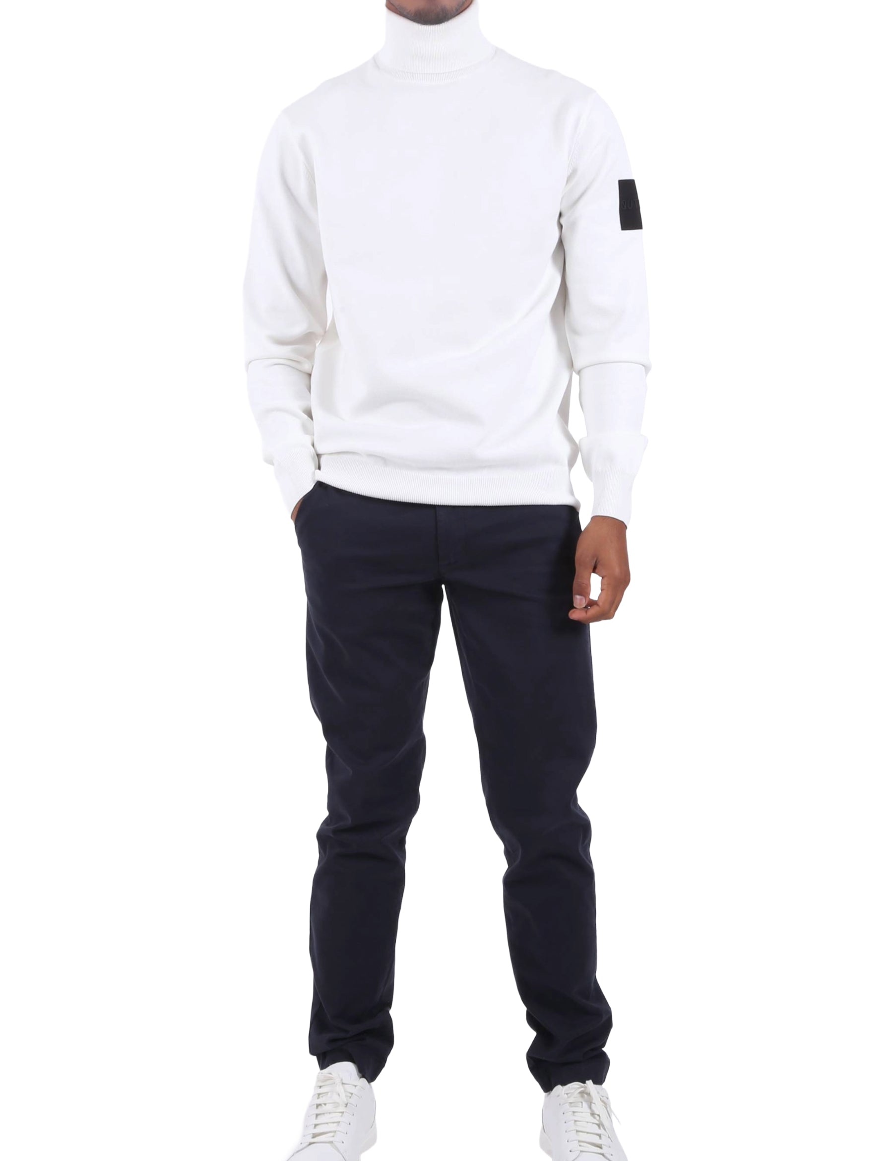 Maglia a collo alto Bianco Outhere