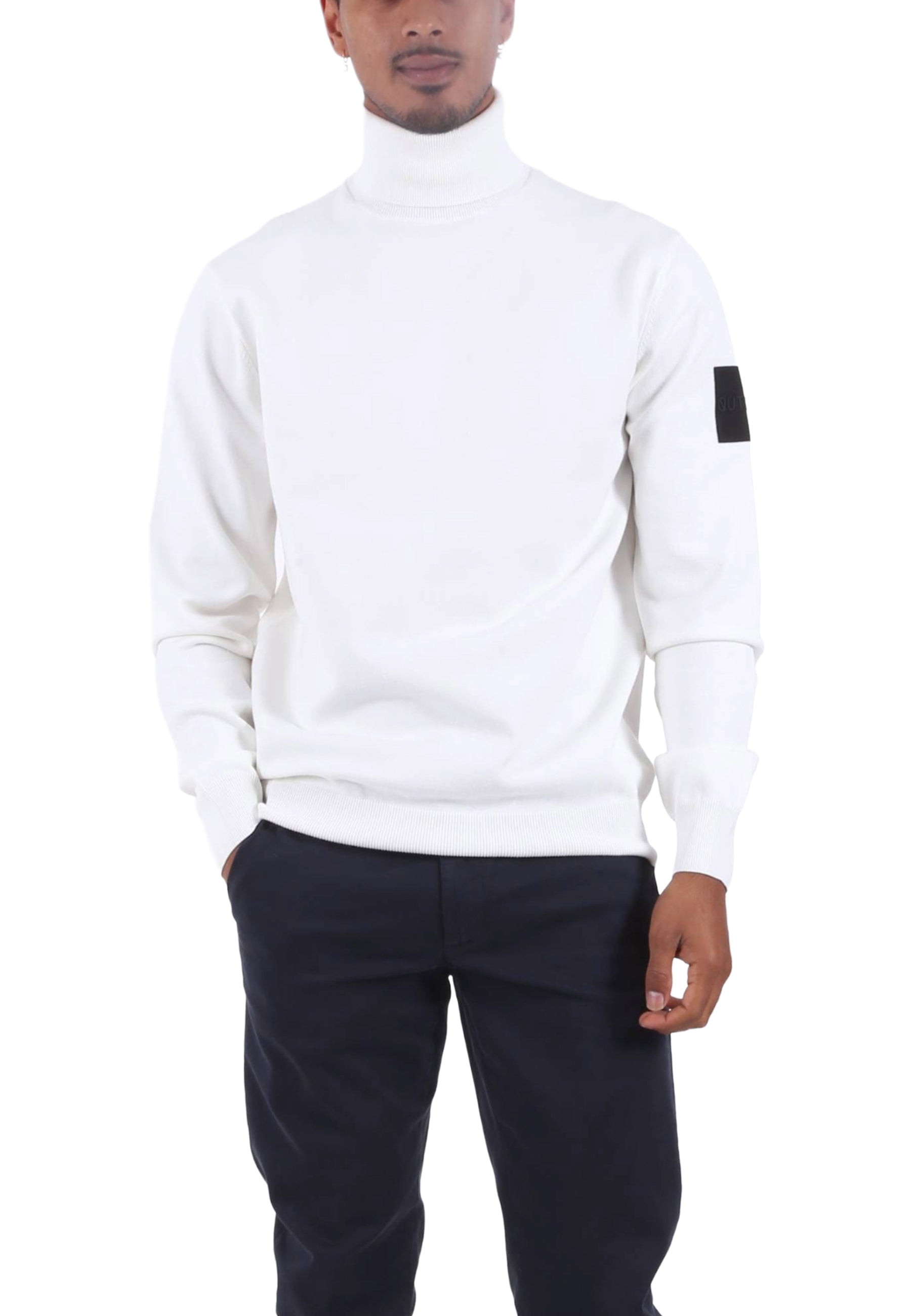 Maglia a collo alto Bianco Outhere