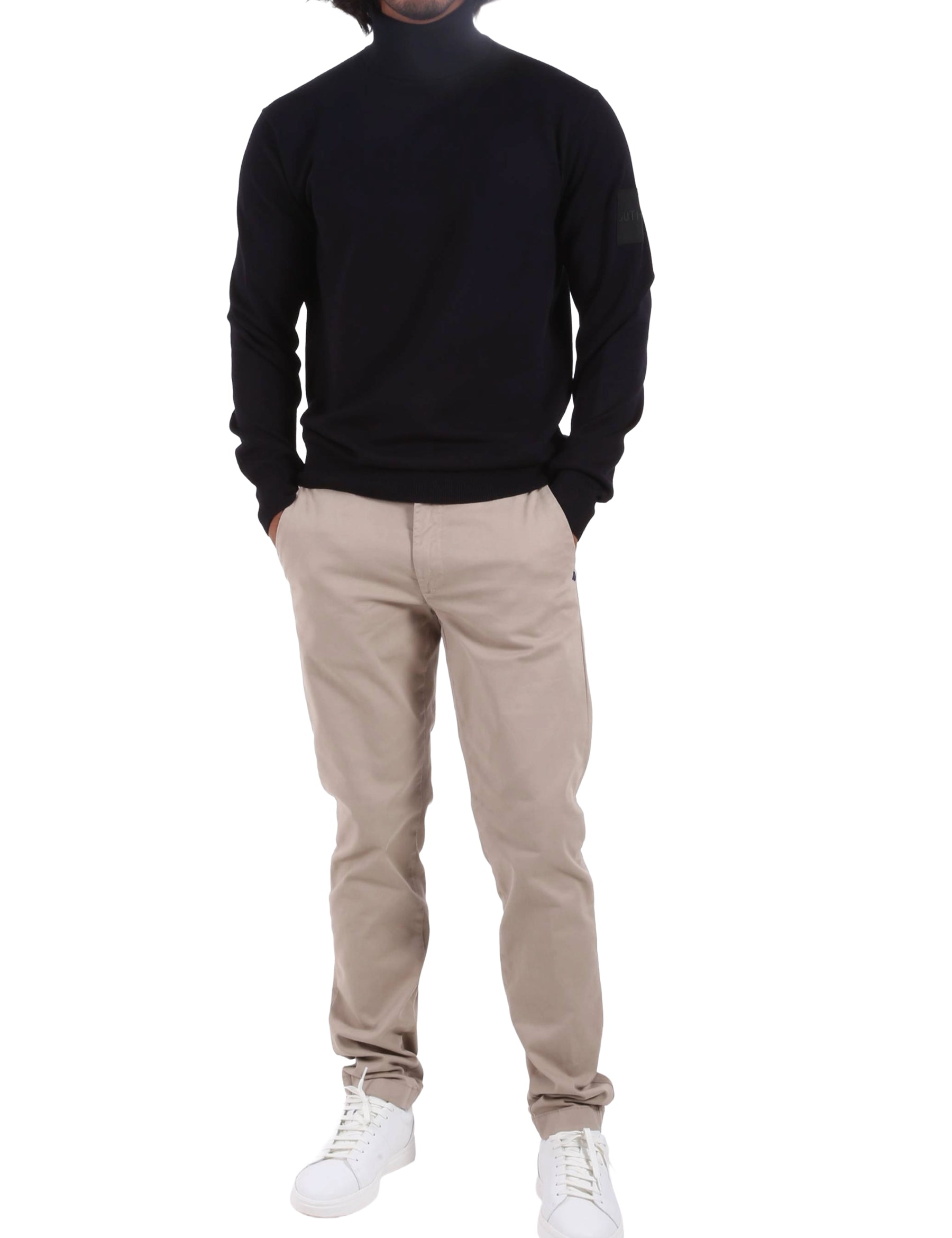 Maglia a collo alto Nero Outhere