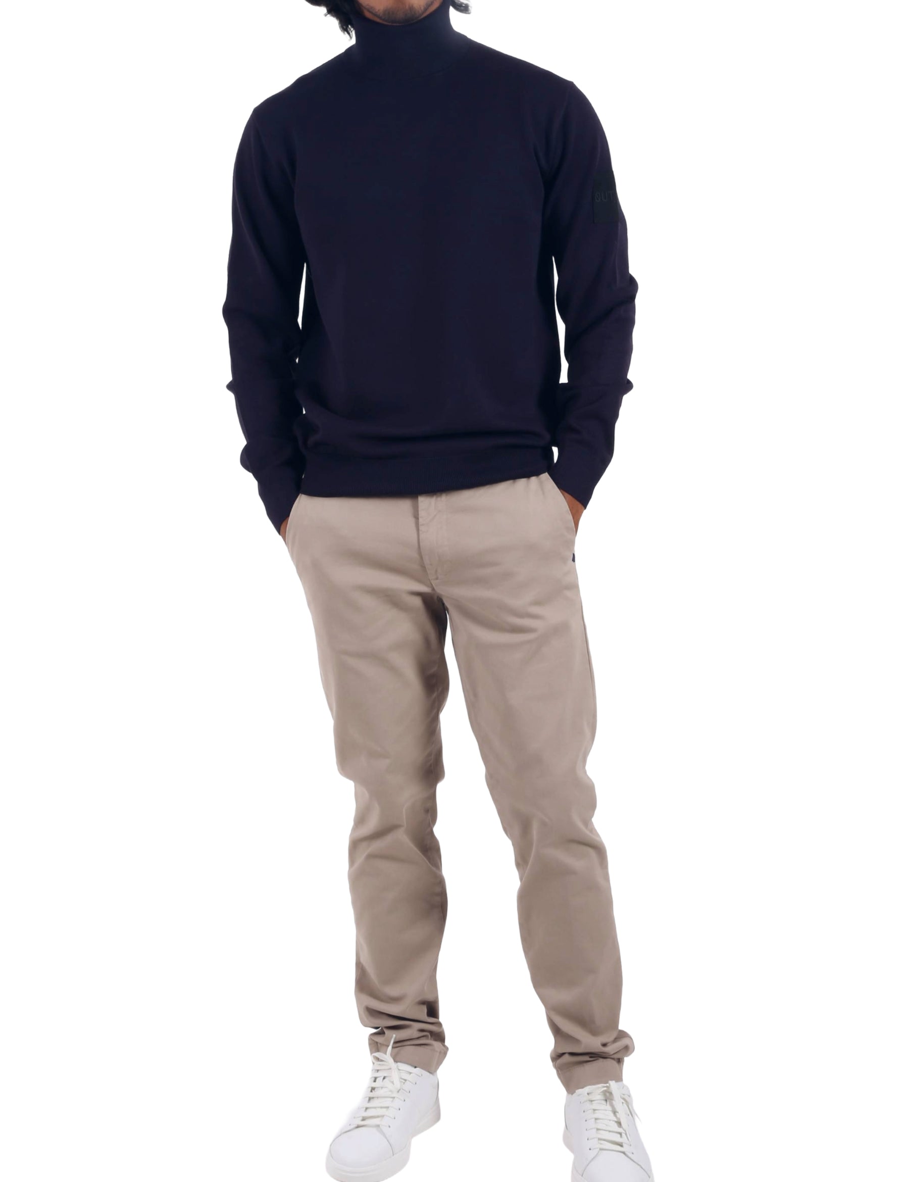 Maglia a collo alto Blu Outhere