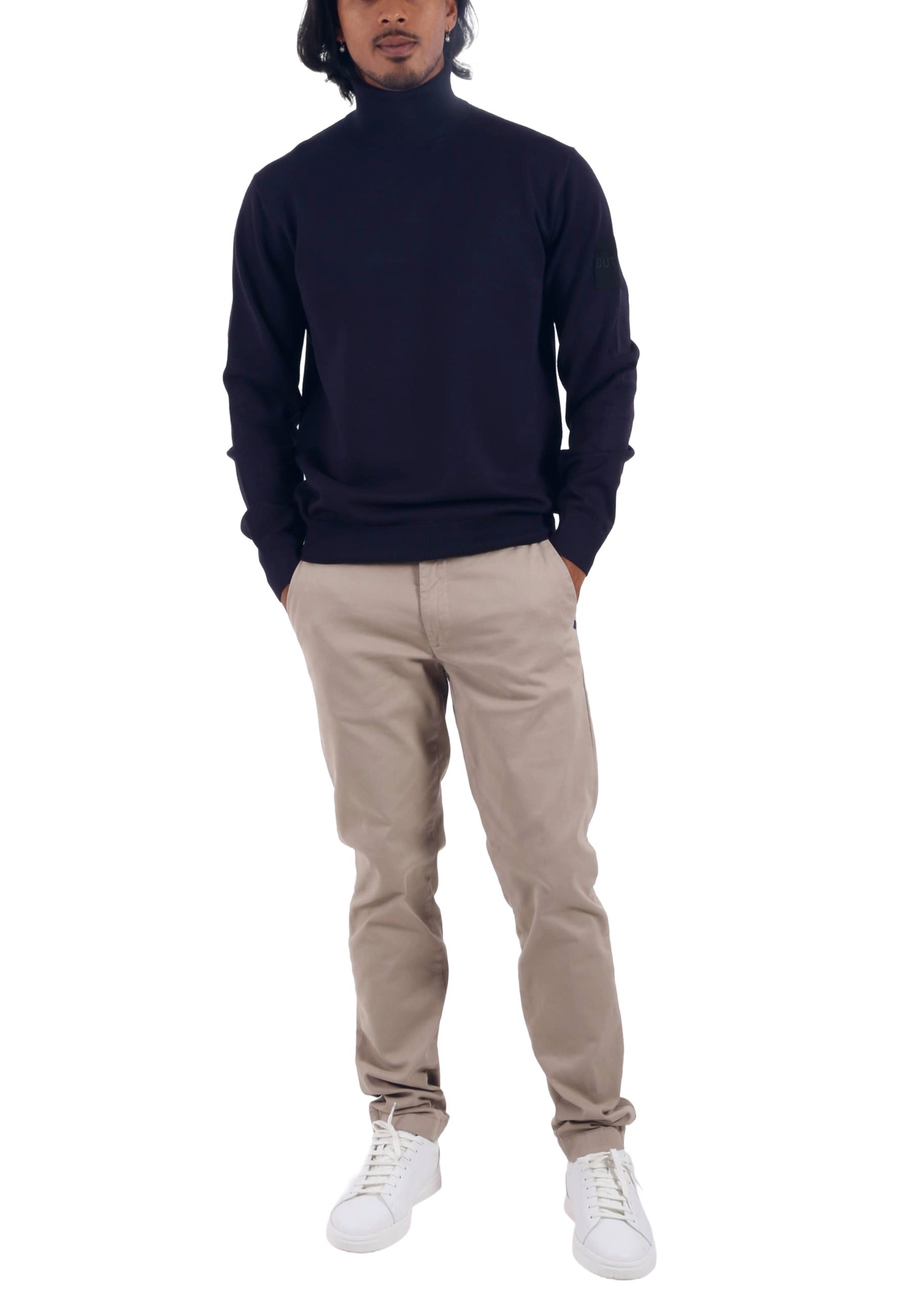 Maglia a collo alto Blu Outhere