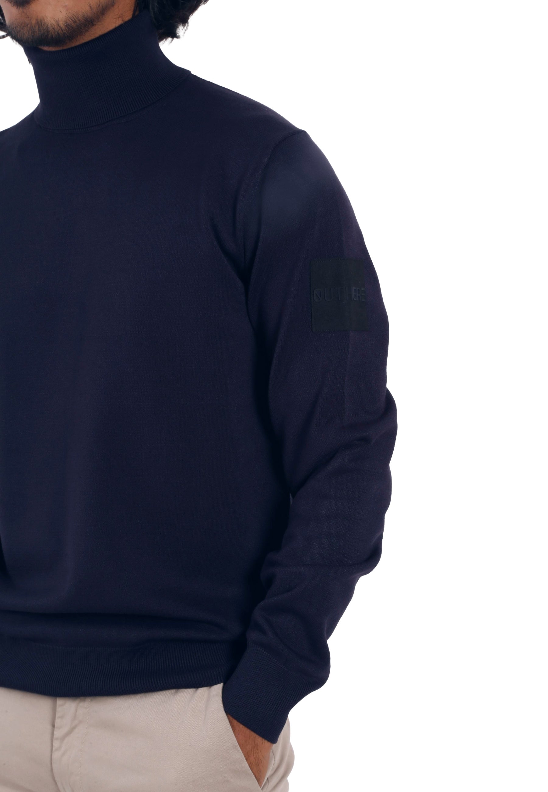 Maglia a collo alto Blu Outhere