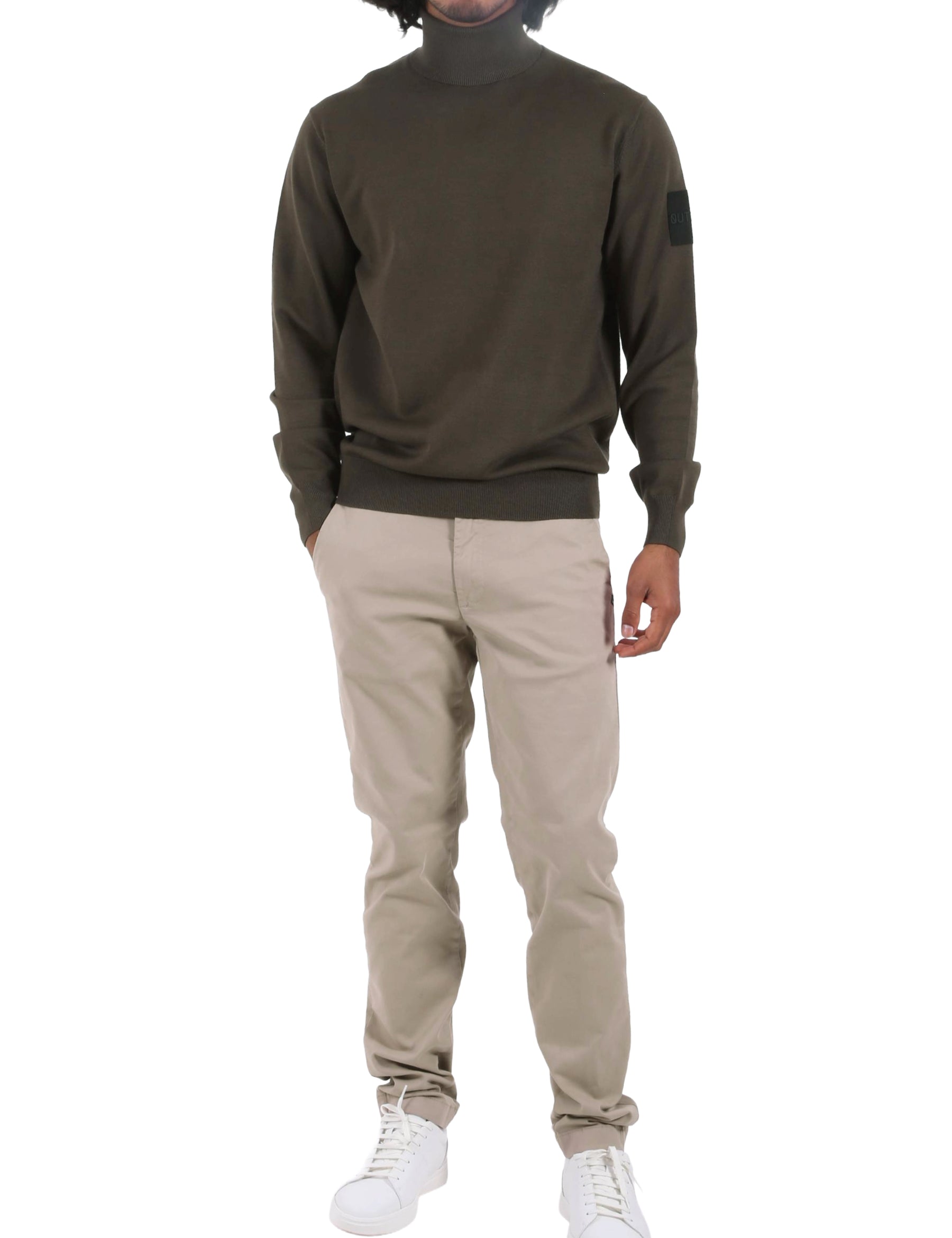 Maglia a collo alto Verde Outhere