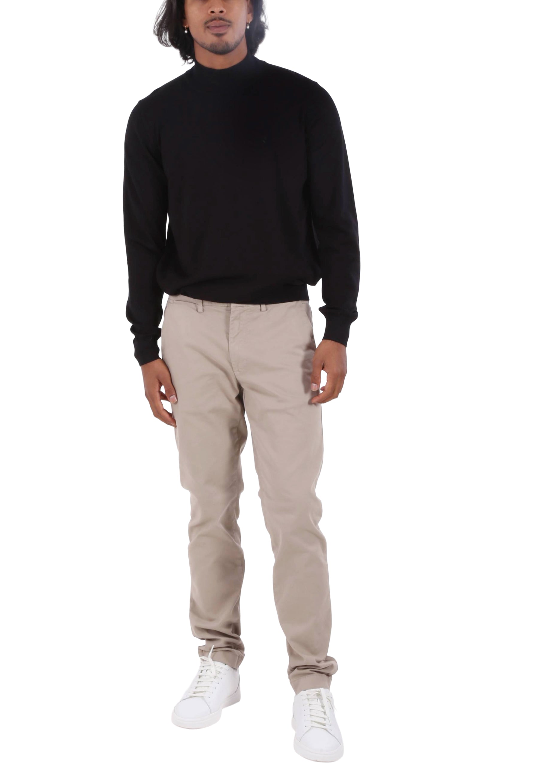 Maglia a collo alto Nero Navigare