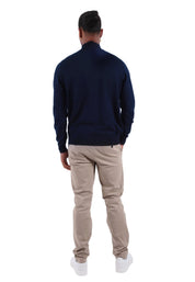 Maglia a collo alto Blu Navigare